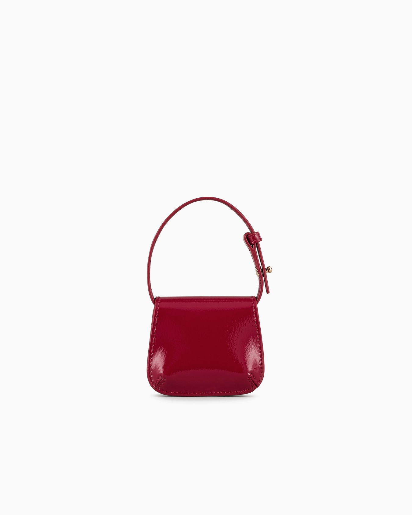 La Prima crinkled patent leather mini charm Diapositiva 2