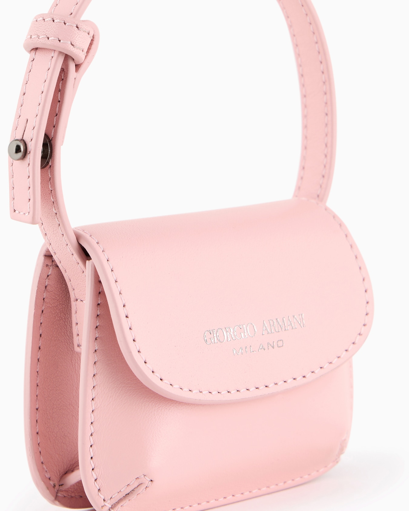 Giorgio Armani Neve micro la Prima leather charm bag Slide 4