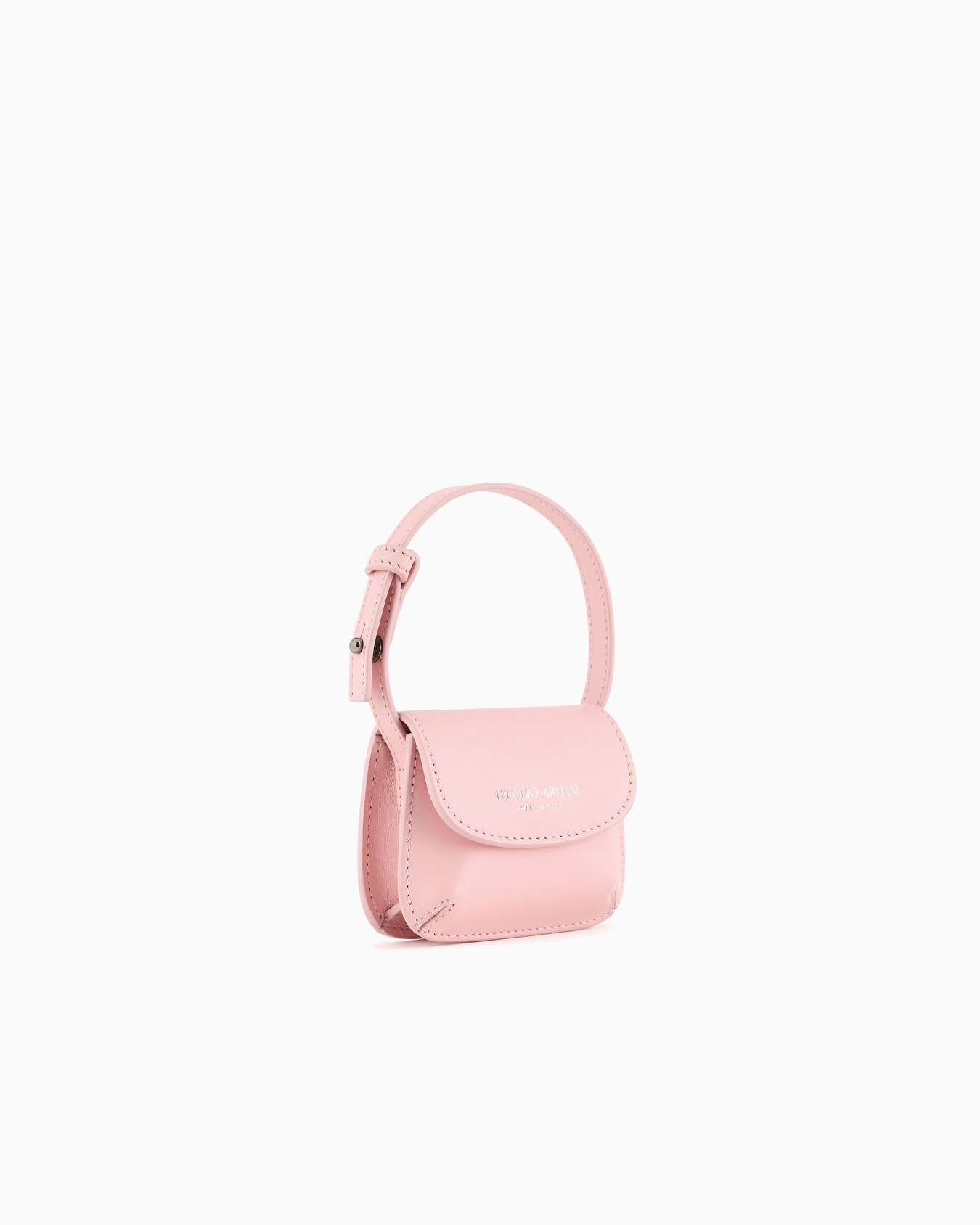 Giorgio Armani Neve micro la Prima leather charm bag Slide 1