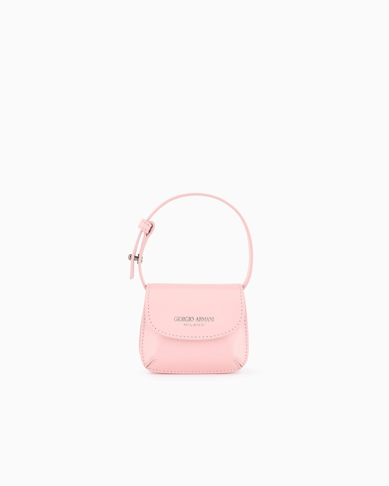 Giorgio Armani Neve micro la Prima leather charm bag Slide 0