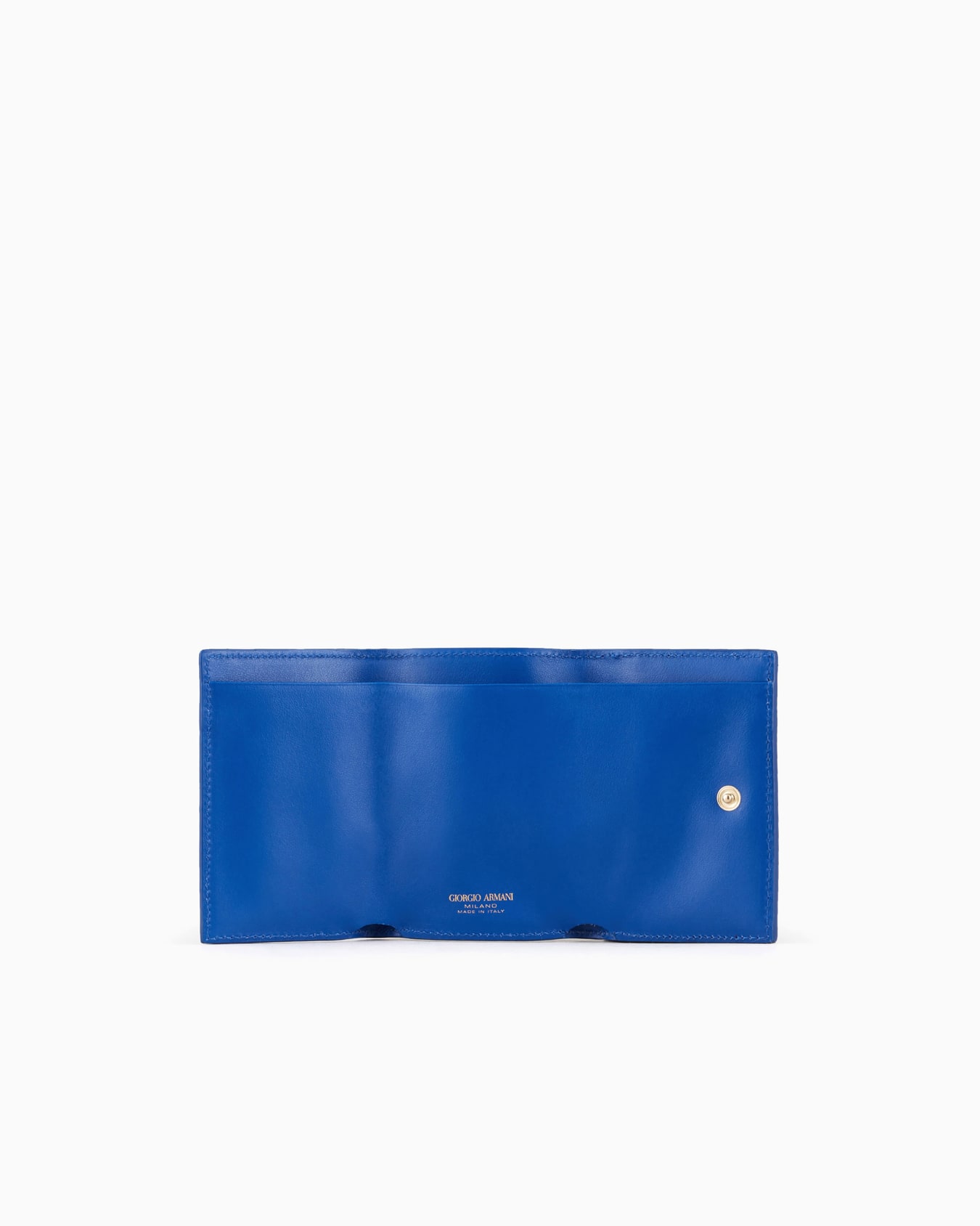 La Prima mini trifold wallet in rice-grain effect patent leather Slide 2