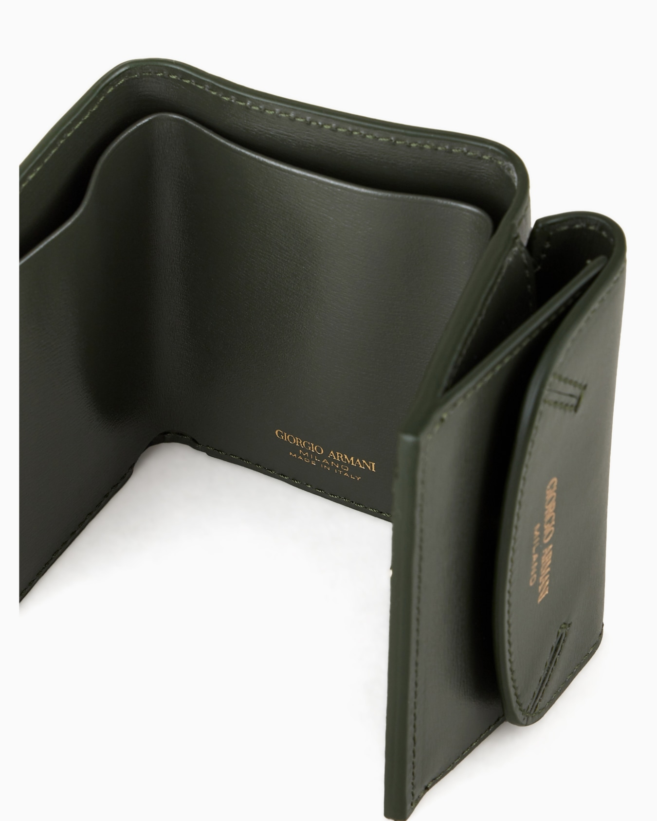 Mini la Prima trifold wallet in palmellato leather Slide 3