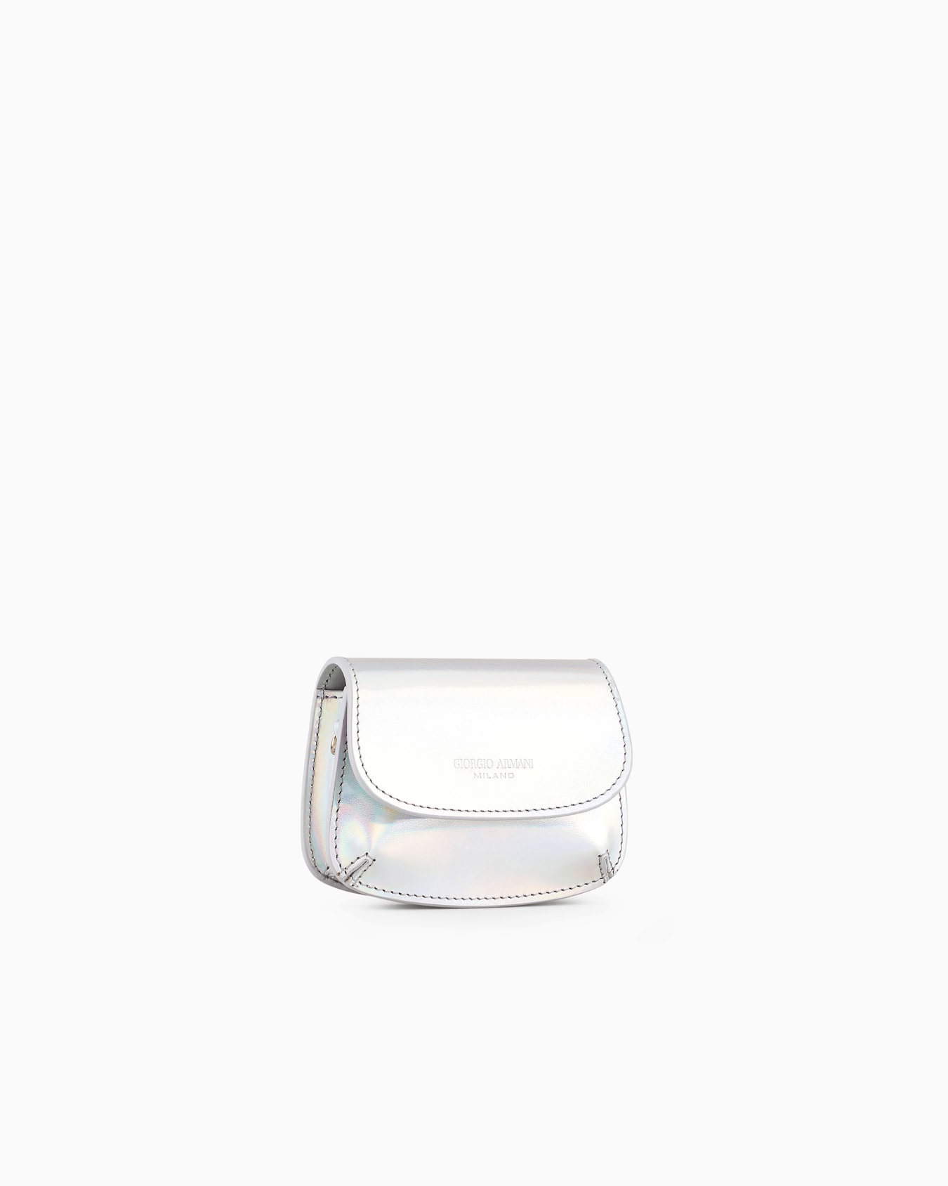 Borsa Charm mini la Prima in pelle iridescente Slide 2