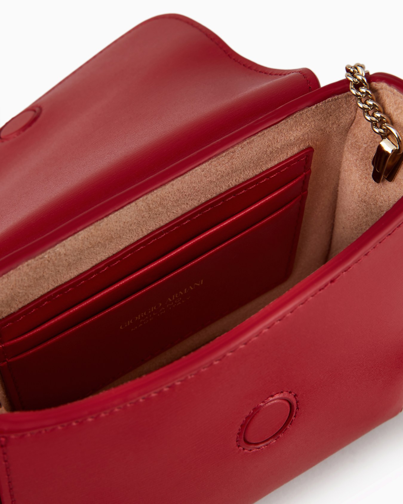 Mini la prima bag in hand-grained leather Slide 3
