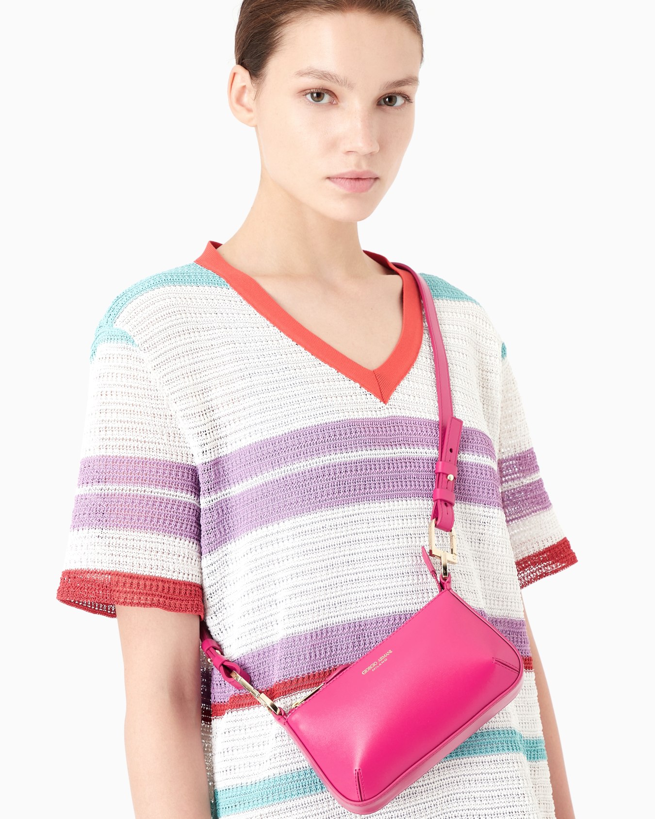 la Prima mini shoulder bag in palmellato leather Slide 5