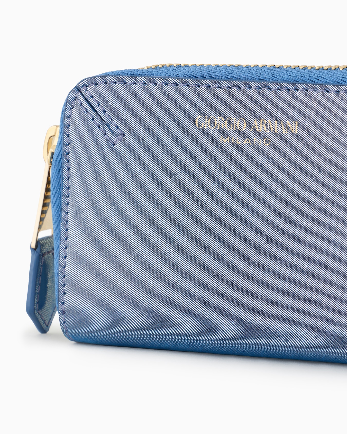 La Prima wraparound zip card holder in glossy nubuck Slide 3