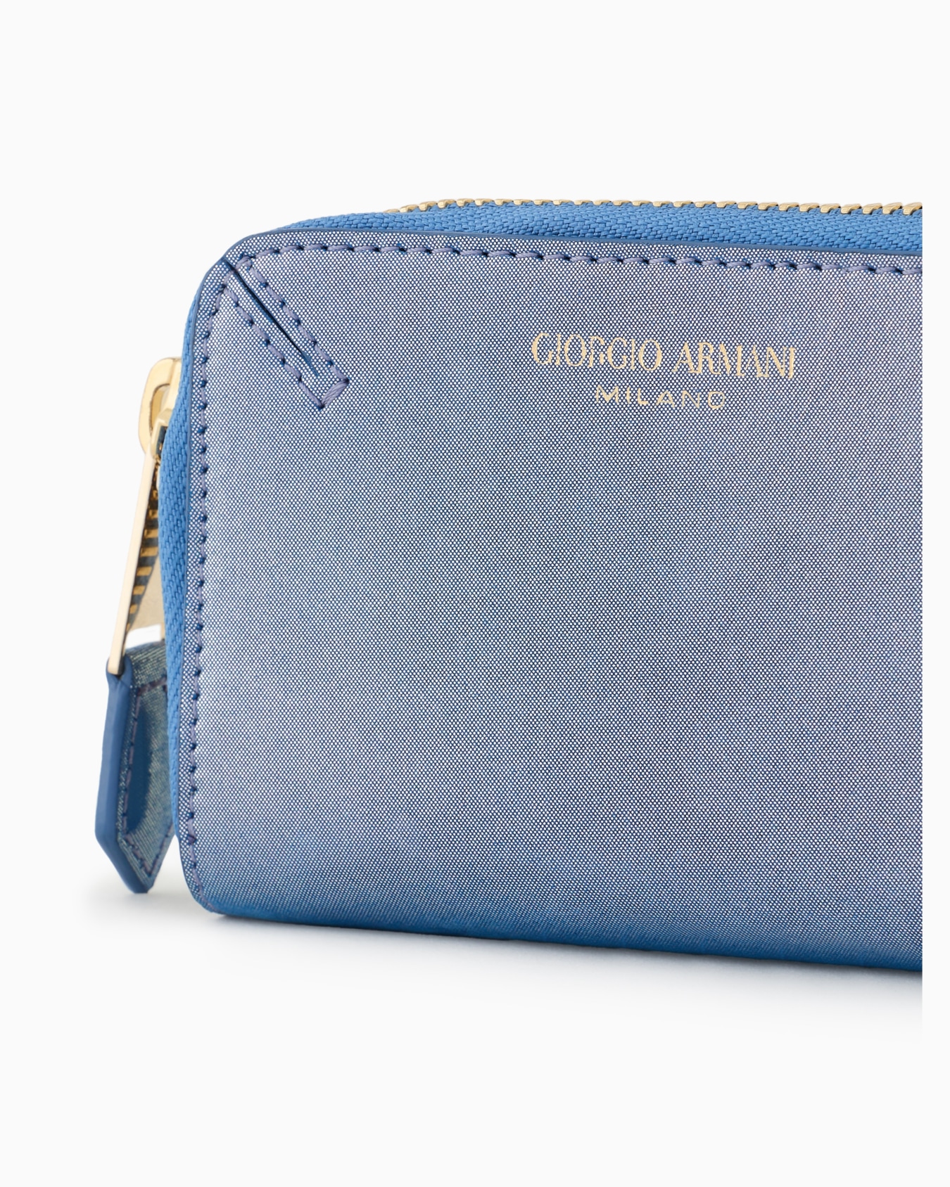 La Prima wraparound zip card holder in glossy nubuck Slide 3