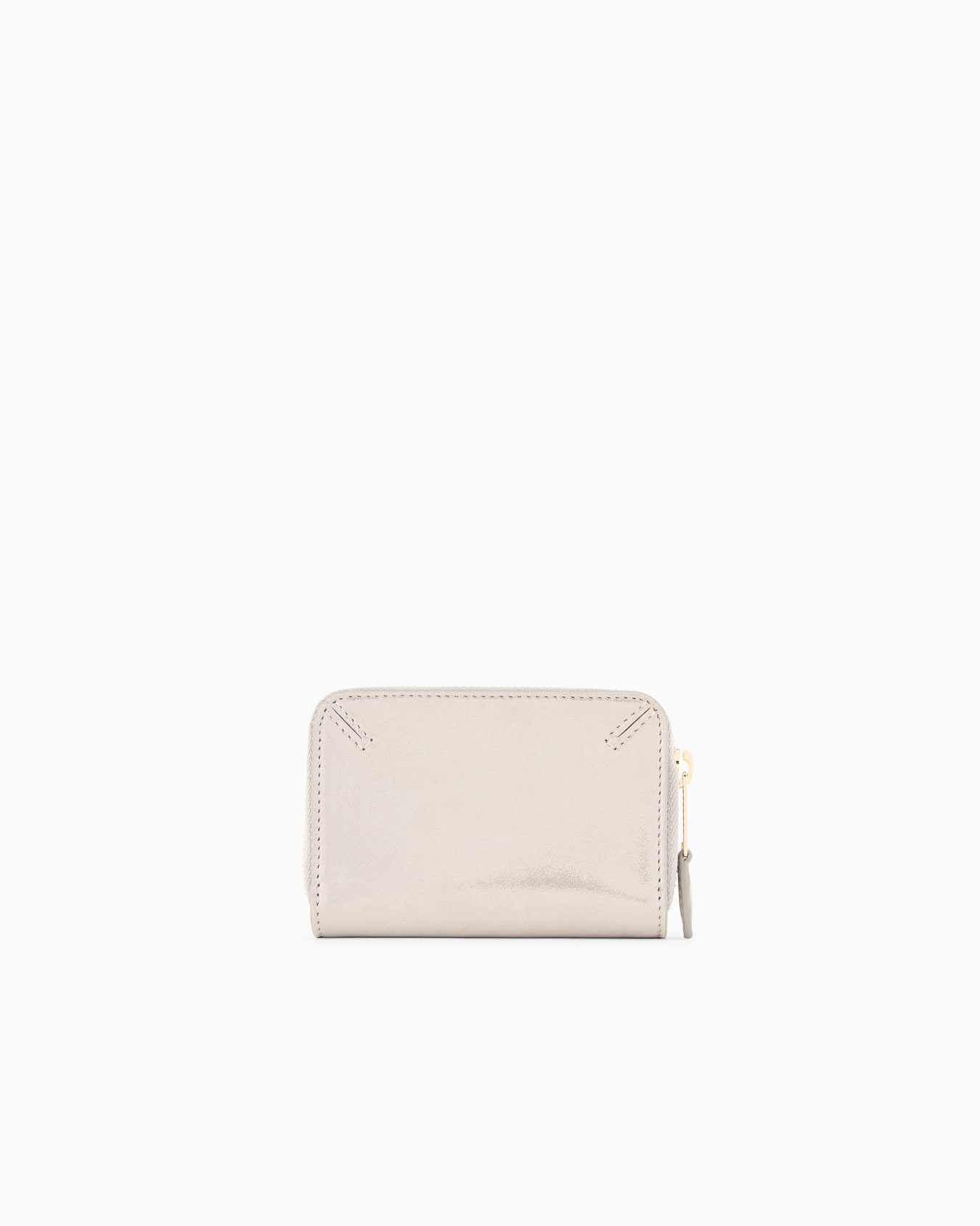 La Prima wraparound-zip mini card holder in glossy nubuck Diapositiva 1