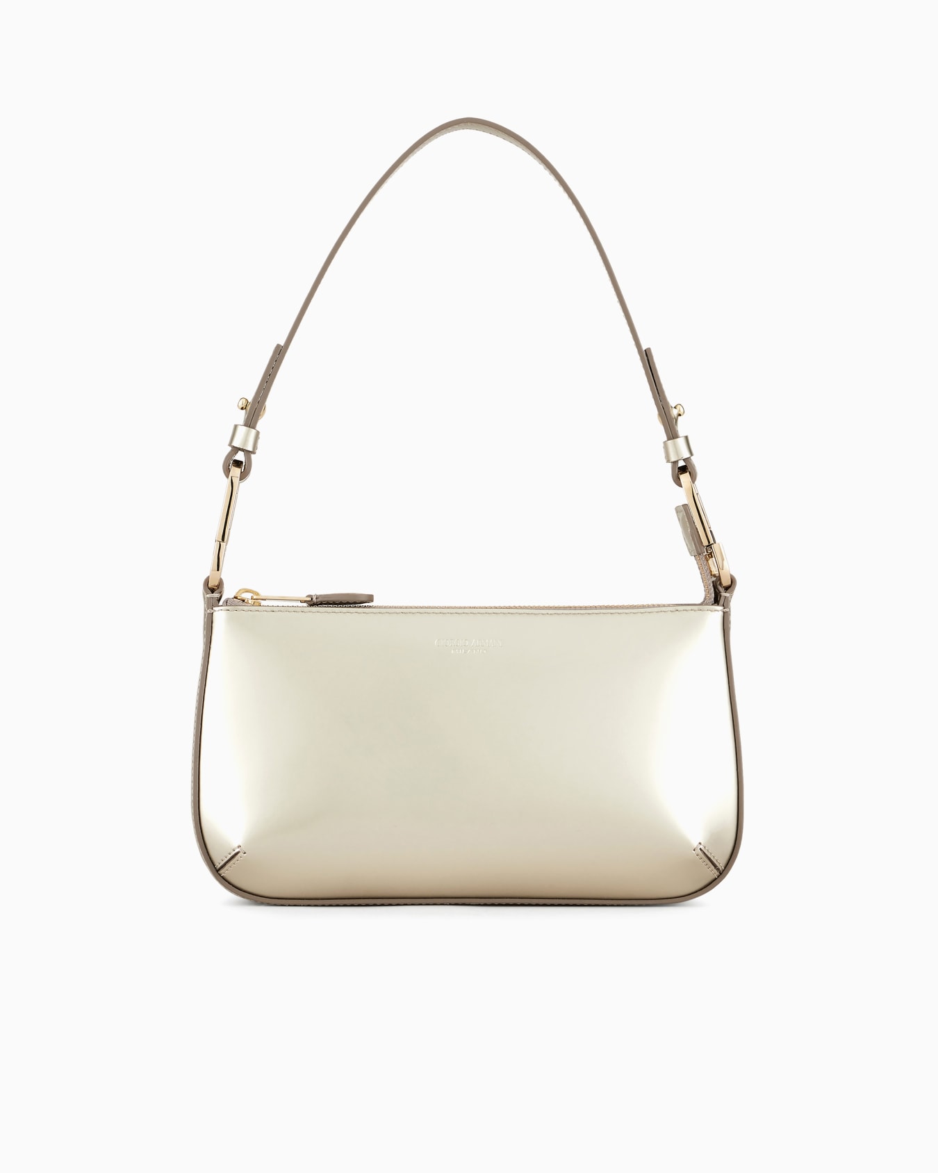la Prima mini shoulder bag in metal patent leather Slide 0