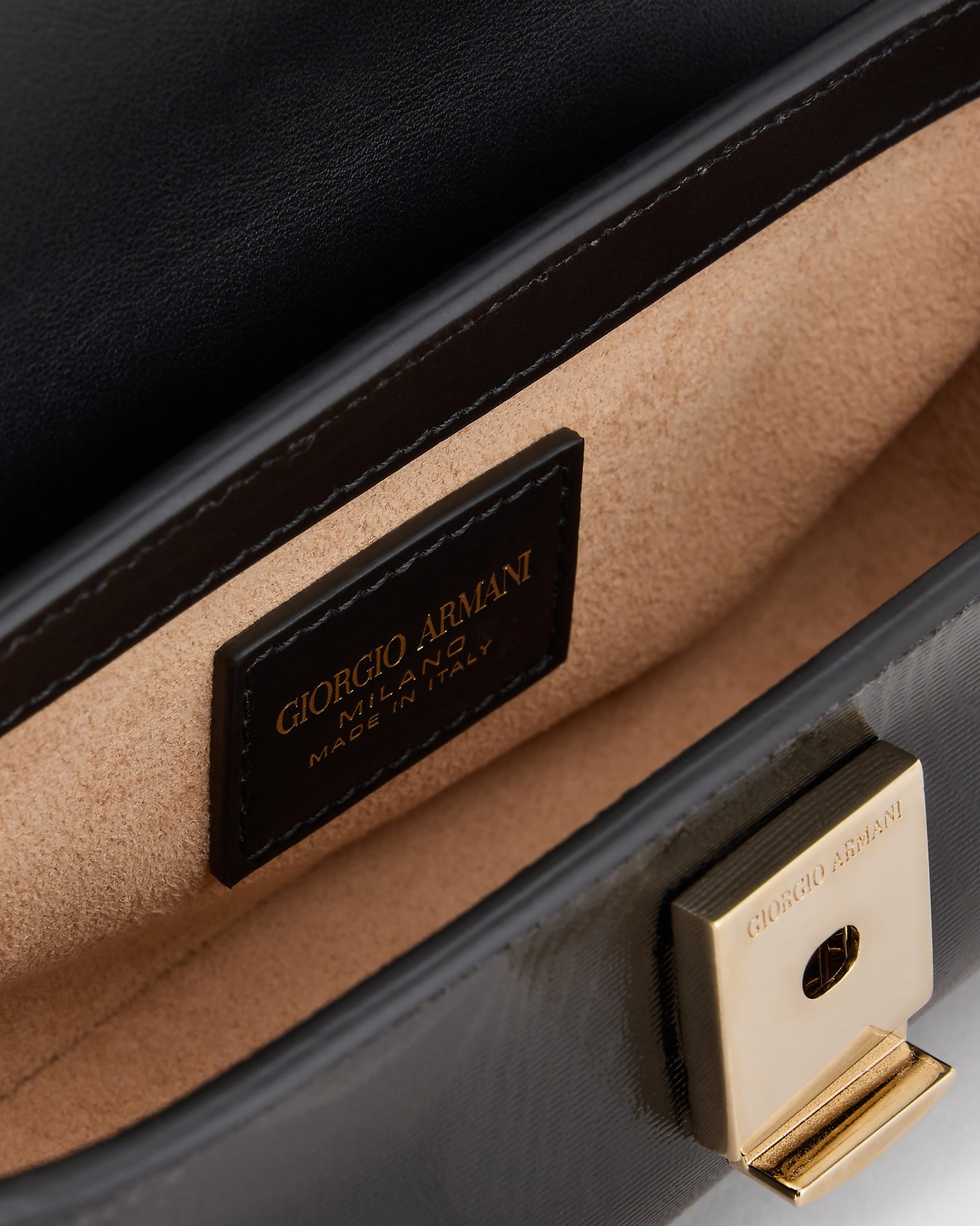 La Prima moiré patent-leather handbag Slide 3