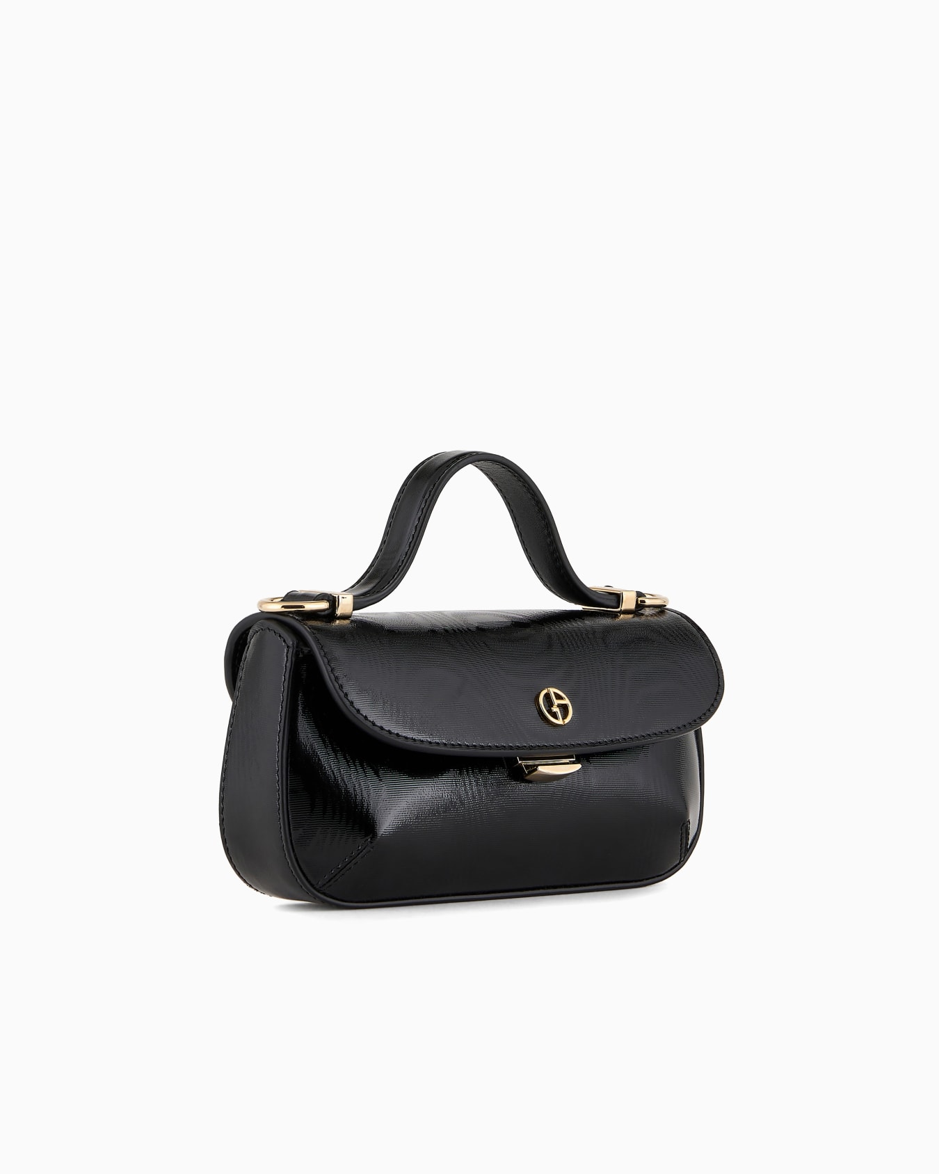 La Prima moiré patent-leather handbag Slide 1
