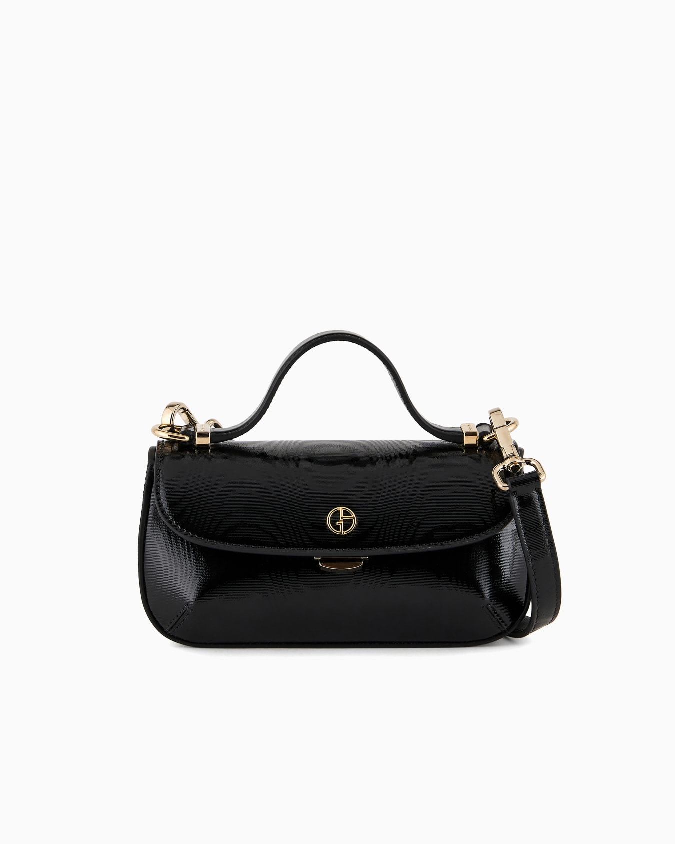 La Prima moiré patent-leather handbag Slide 0