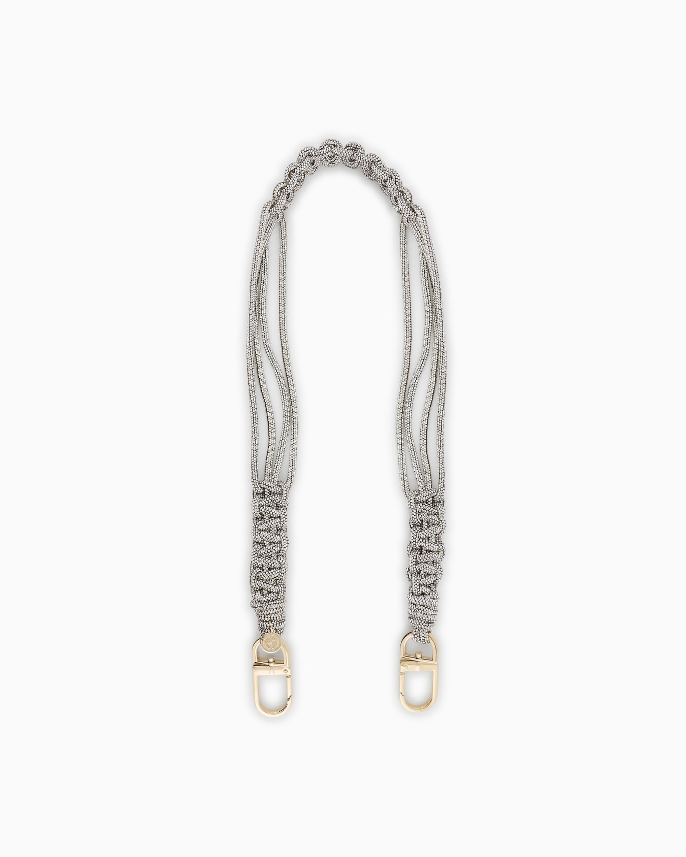 Short rhinestone strap with a woven motif Diapositiva 0