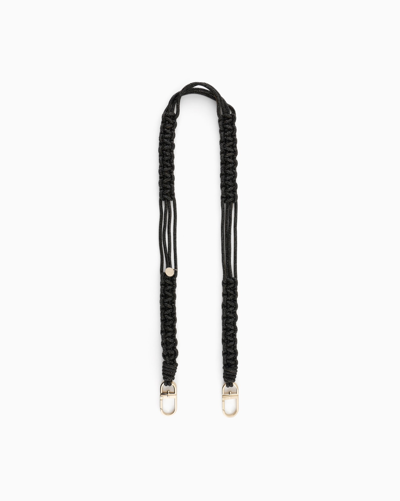 Long rhinestone strap with a woven motif Slide 0
