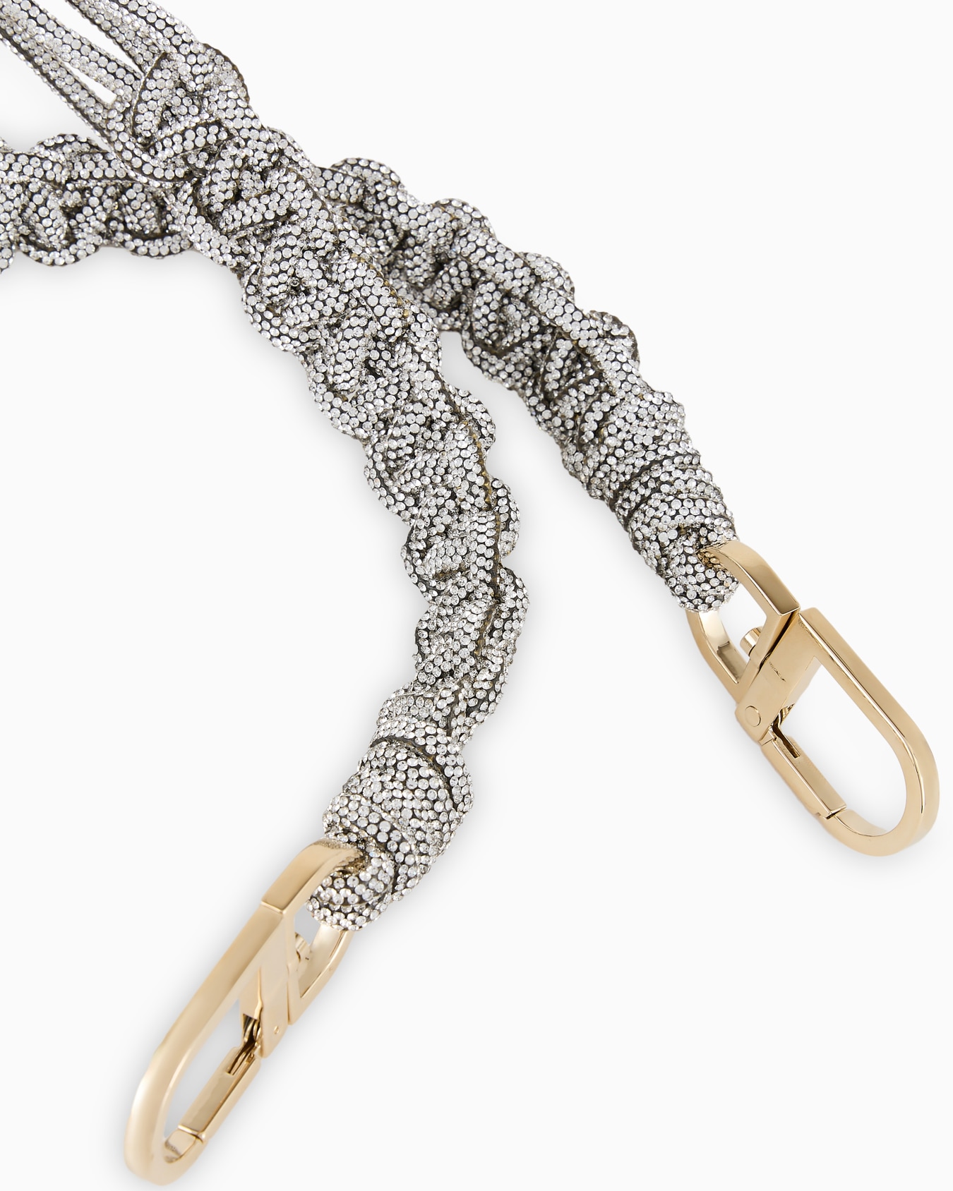 Long rhinestone strap with a woven motif Slide 1