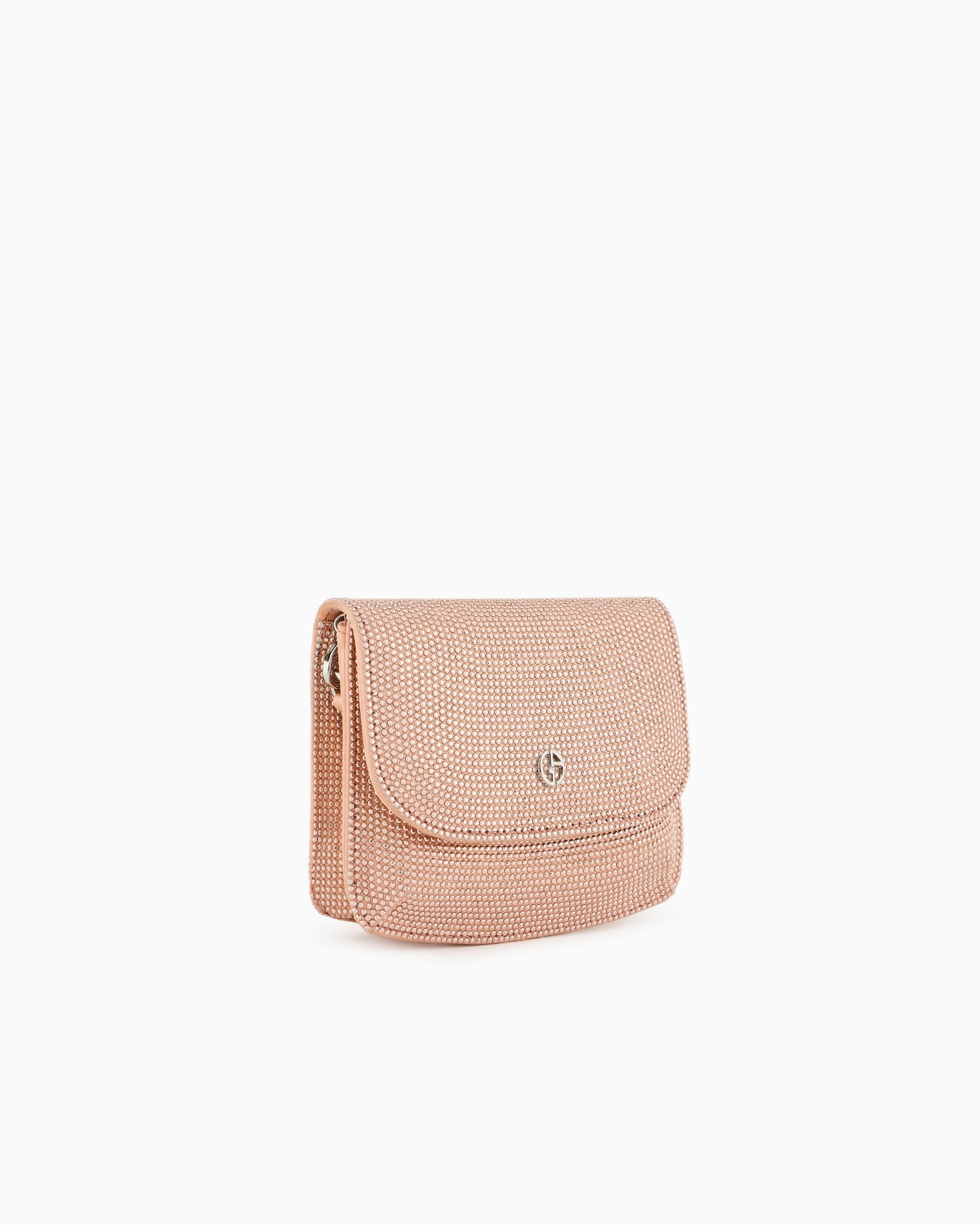 Minitasche La Prima aus Satin und Mikro-Nieten Folie 1