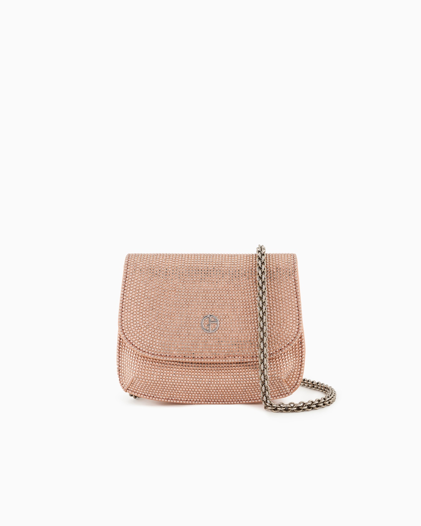 Minitasche La Prima aus Satin und Mikro-Nieten Folie 0