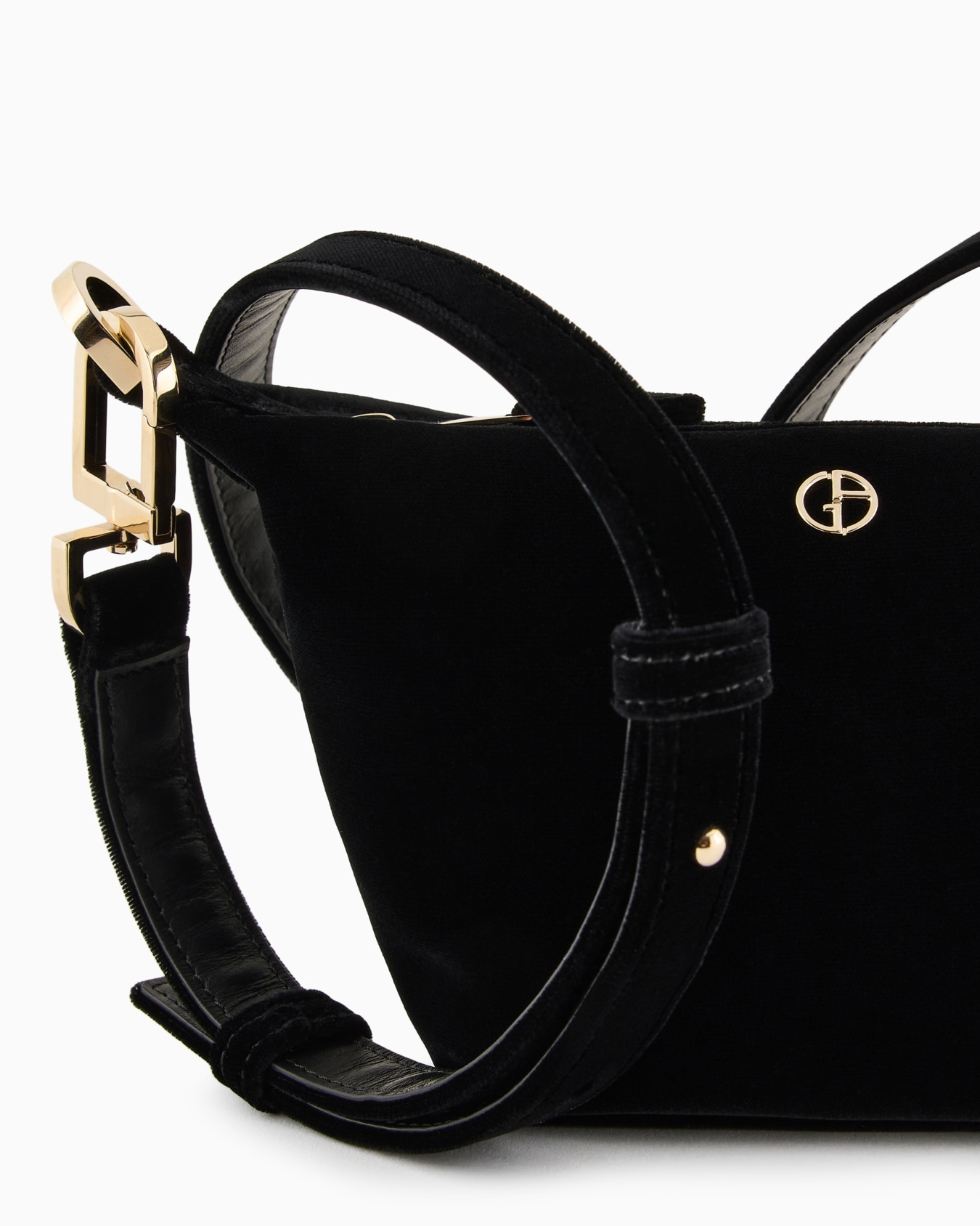 La Prima Soft velvet mini handbag Slide 4