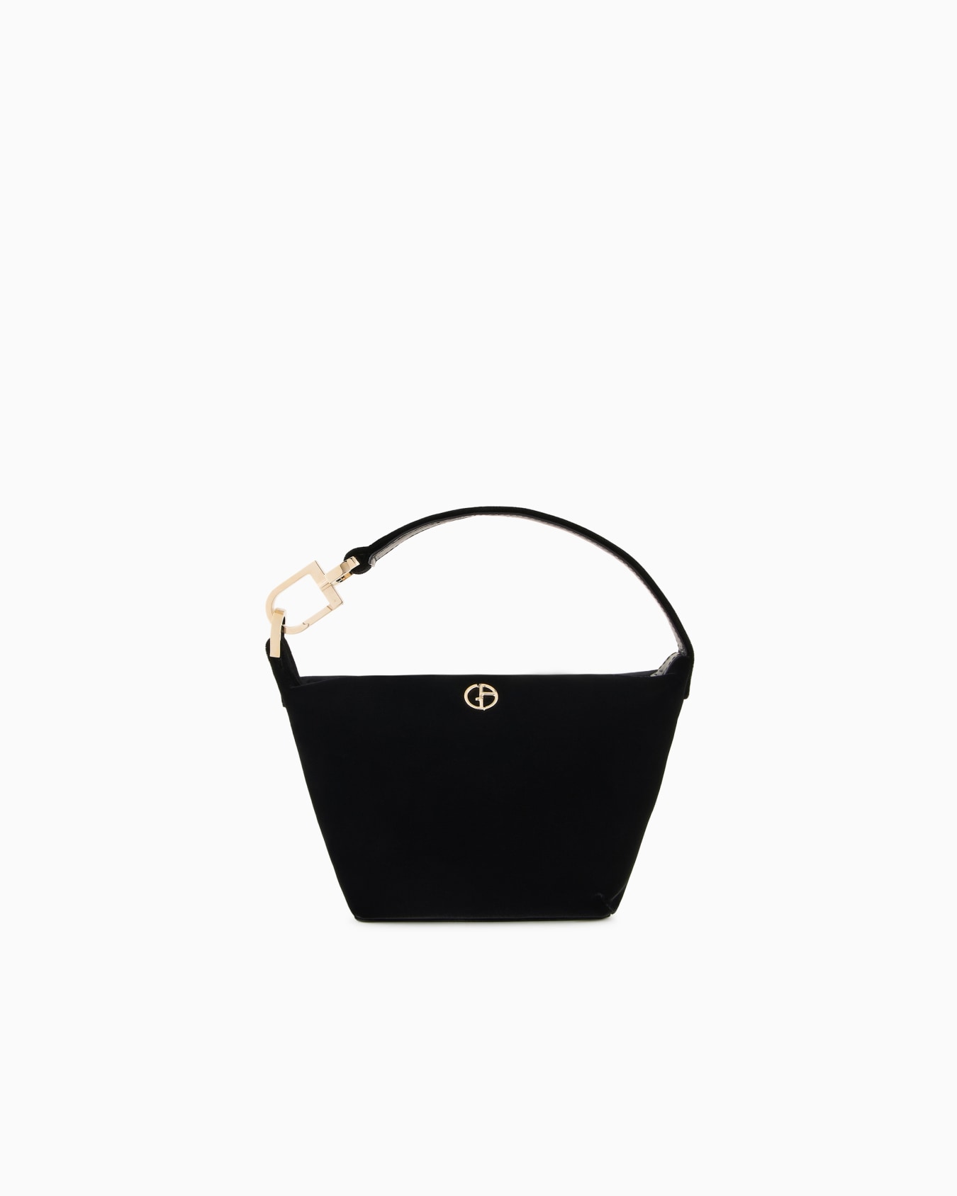 la Prima Soft hobo mini in velluto Slide 0