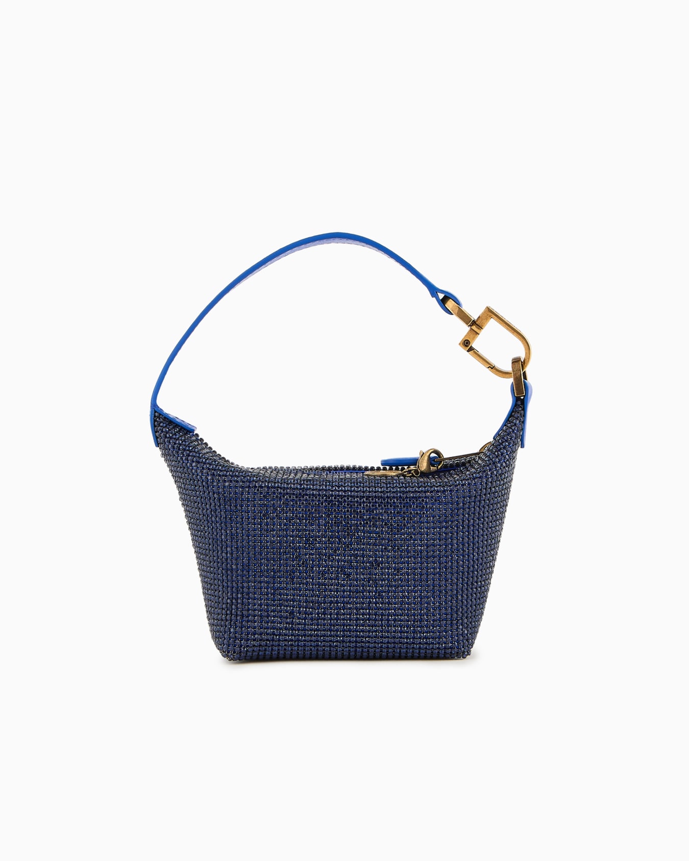 Mini borsa a mano la Prima Soft in maglia metallica e strass Slide 2