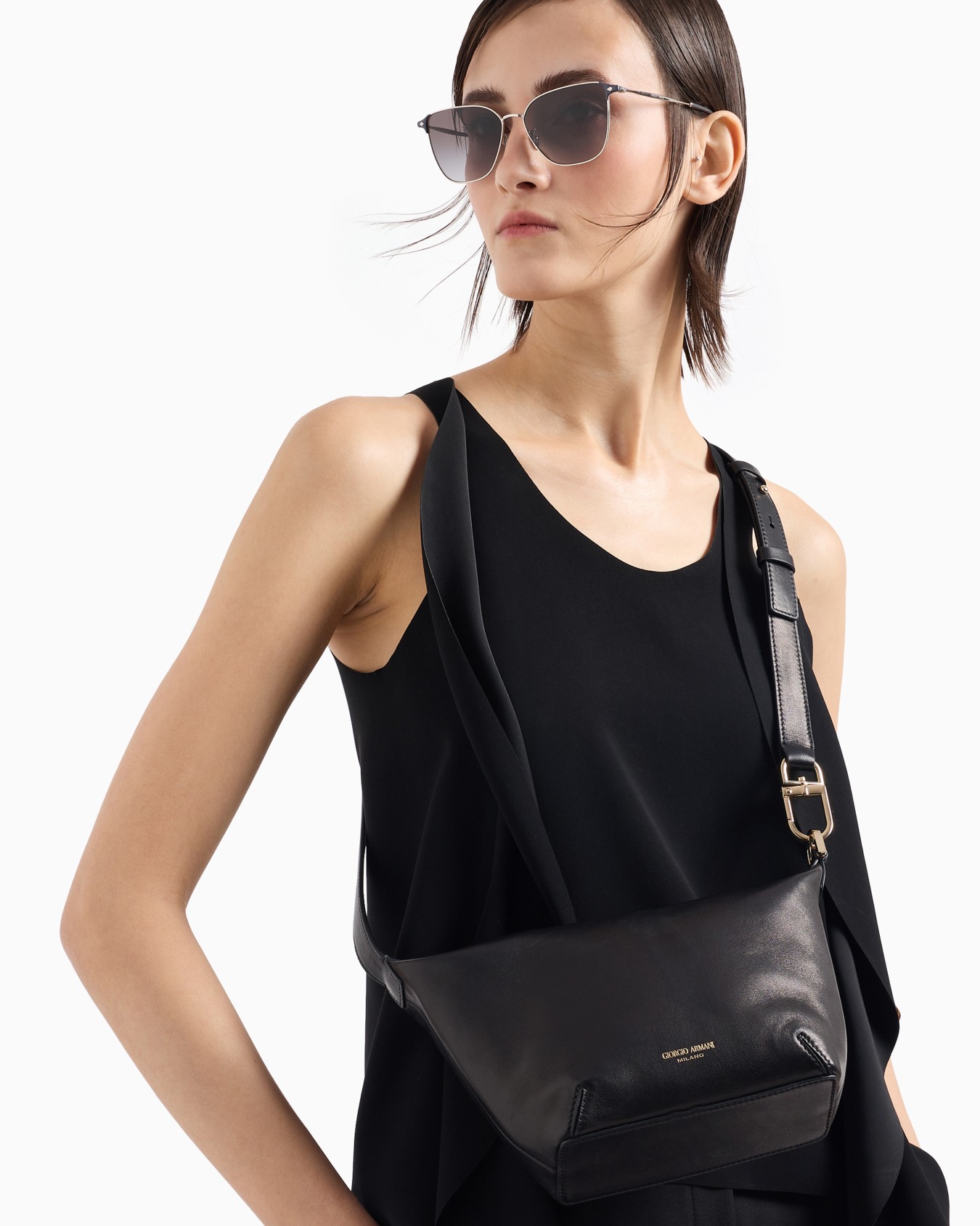 Small la Prima Soft hobo bag in nappa leather Slide 6