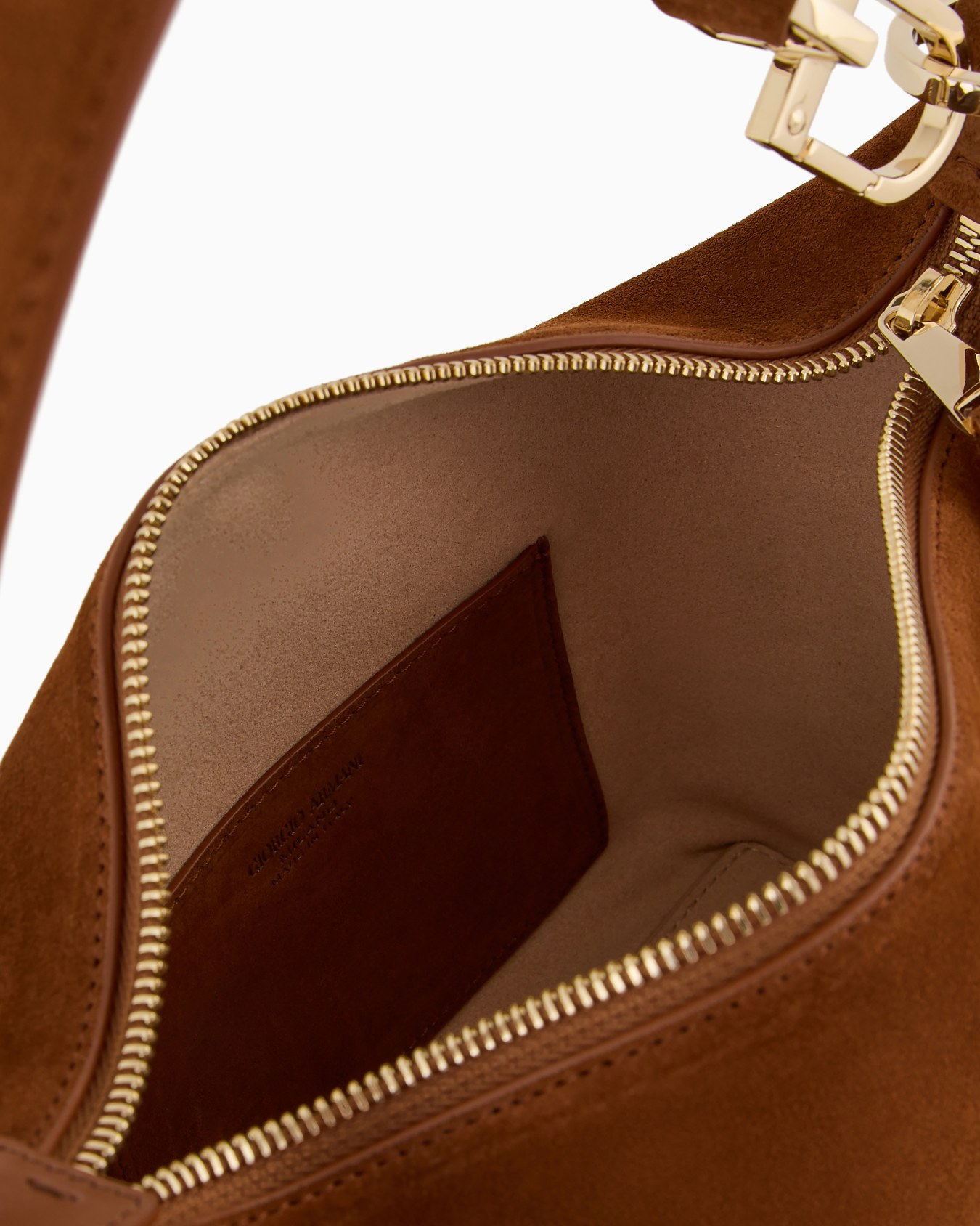 Small la Prima Soft hobo bag in suede Slide 3