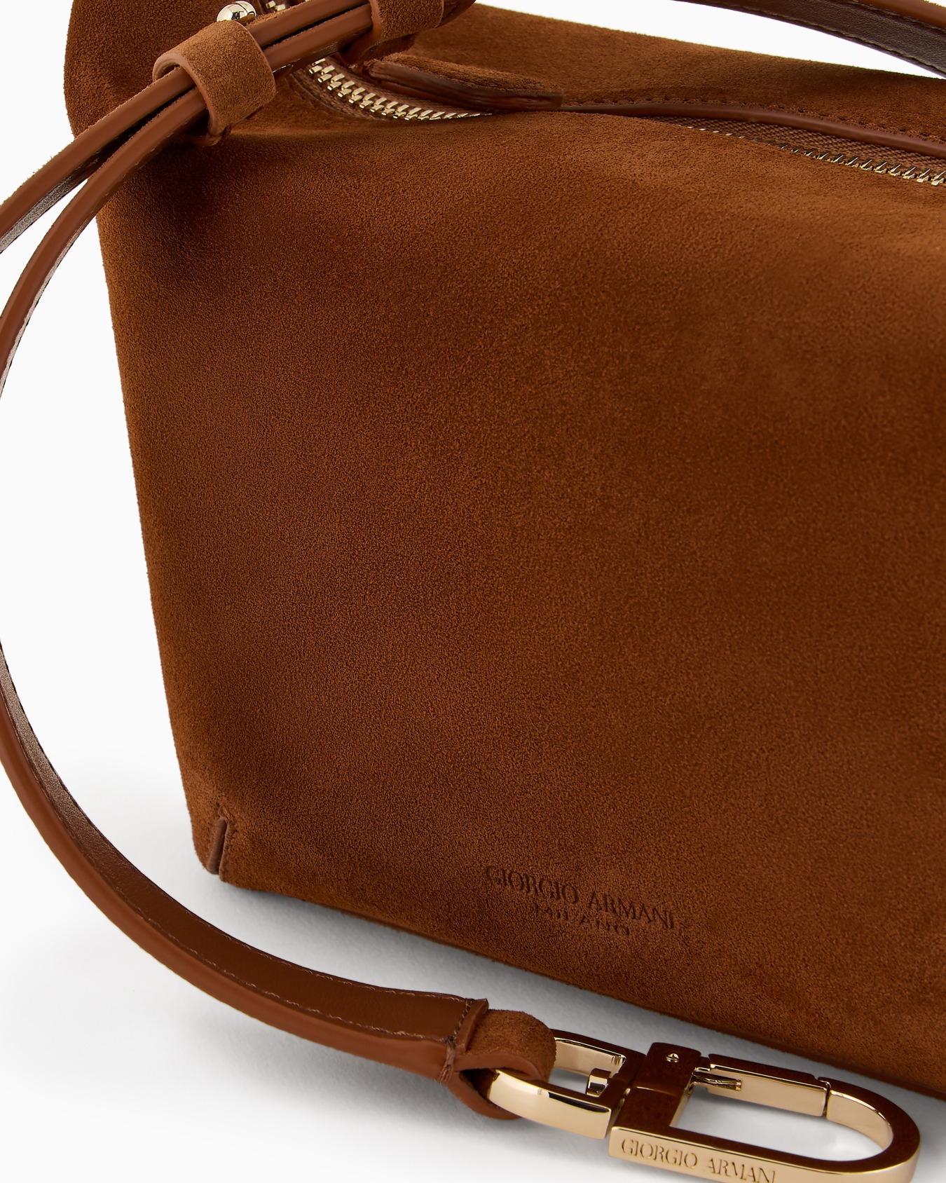 Small la Prima Soft hobo bag in suede Slide 4