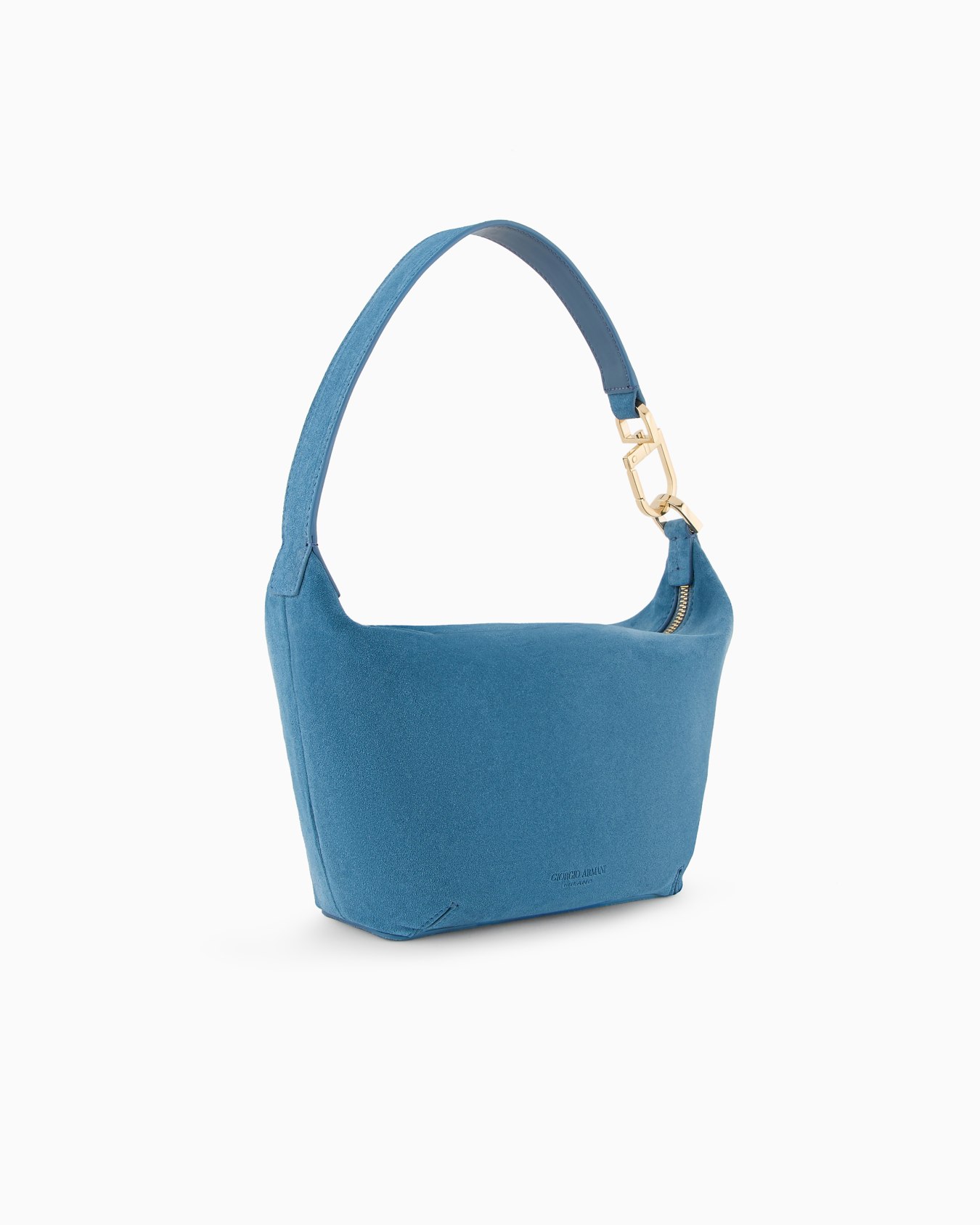 Small la Prima Soft hobo bag in suede Slide 1