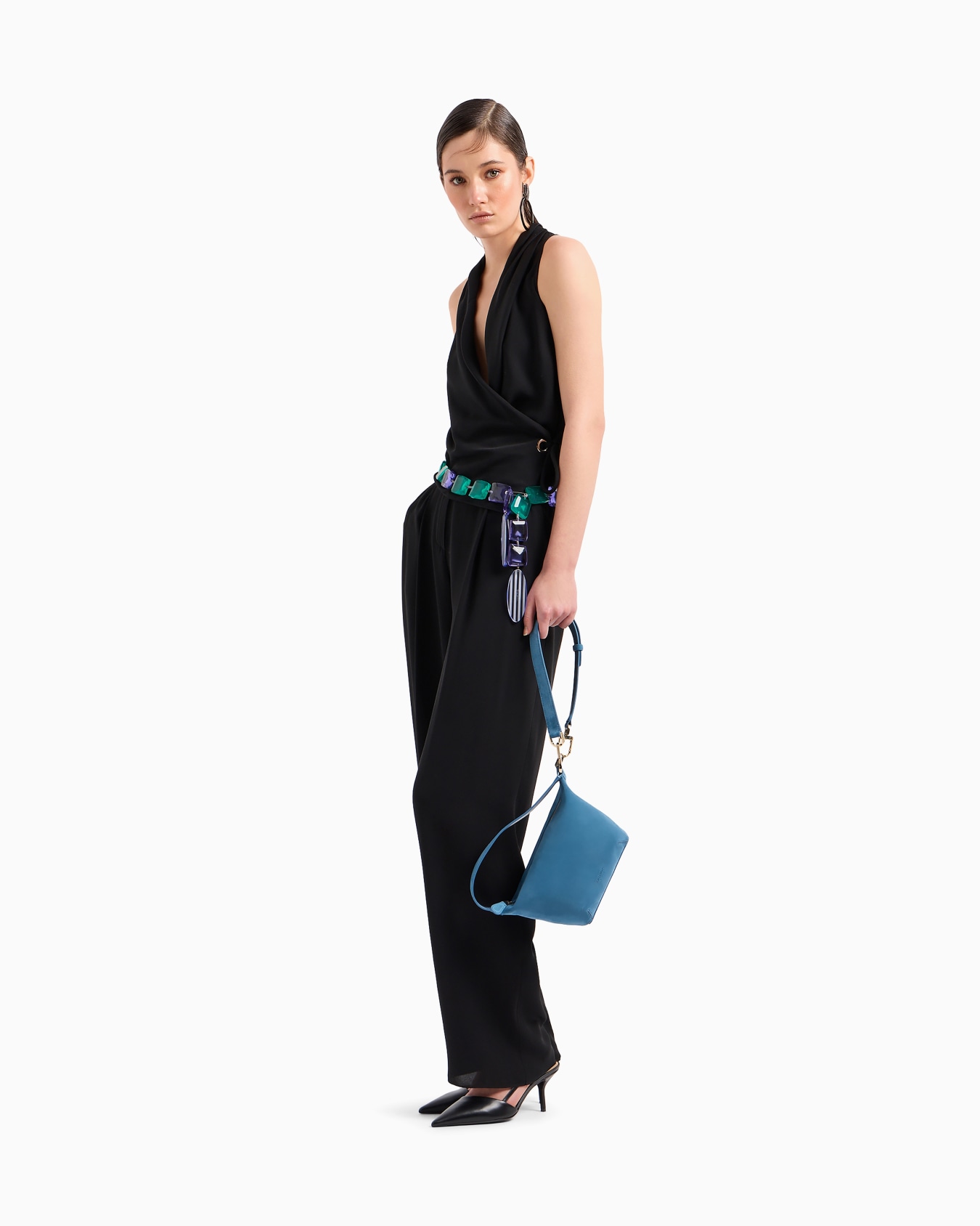 Small la Prima Soft hobo bag in suede Slide 5