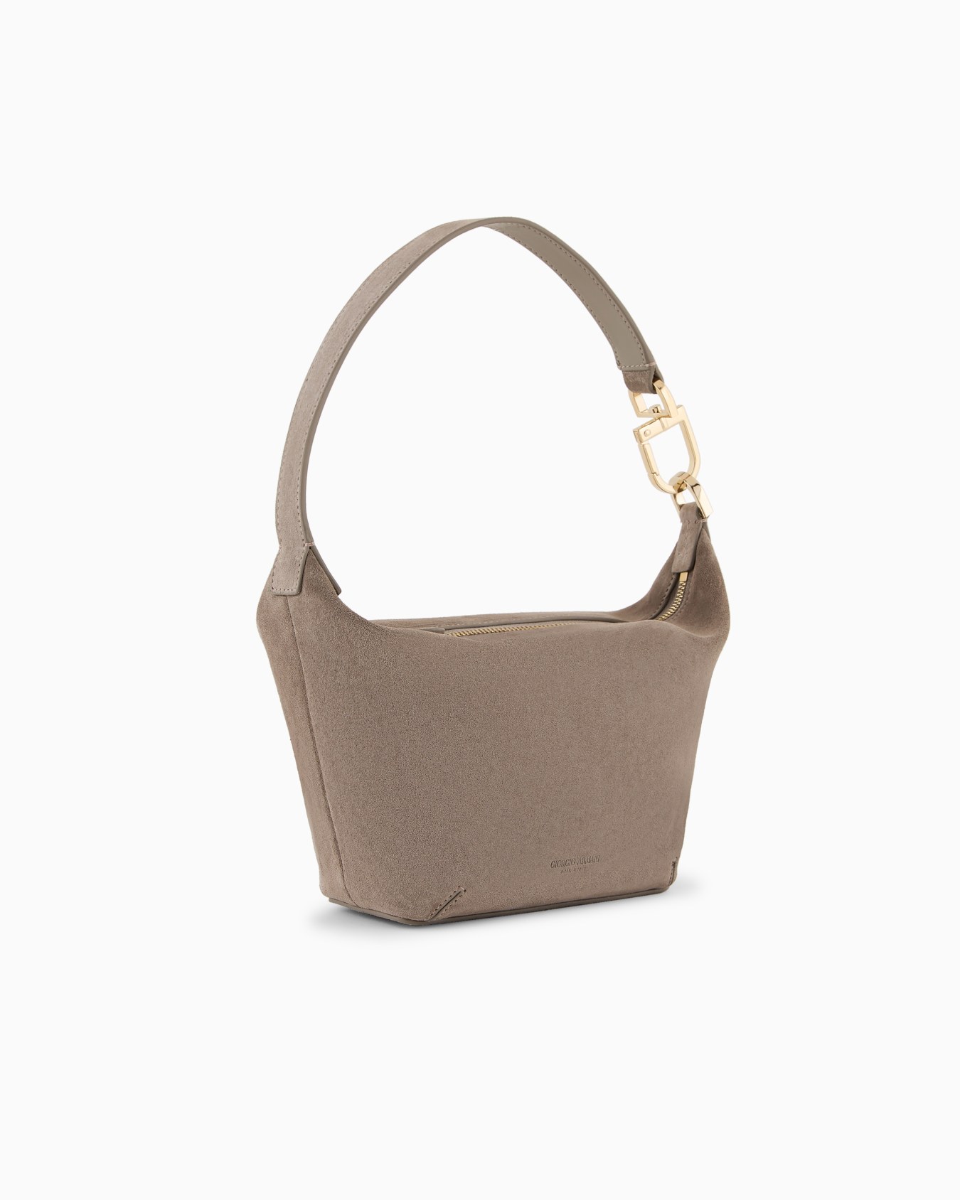 la Prima Soft hobo piccola in suede Slide 1