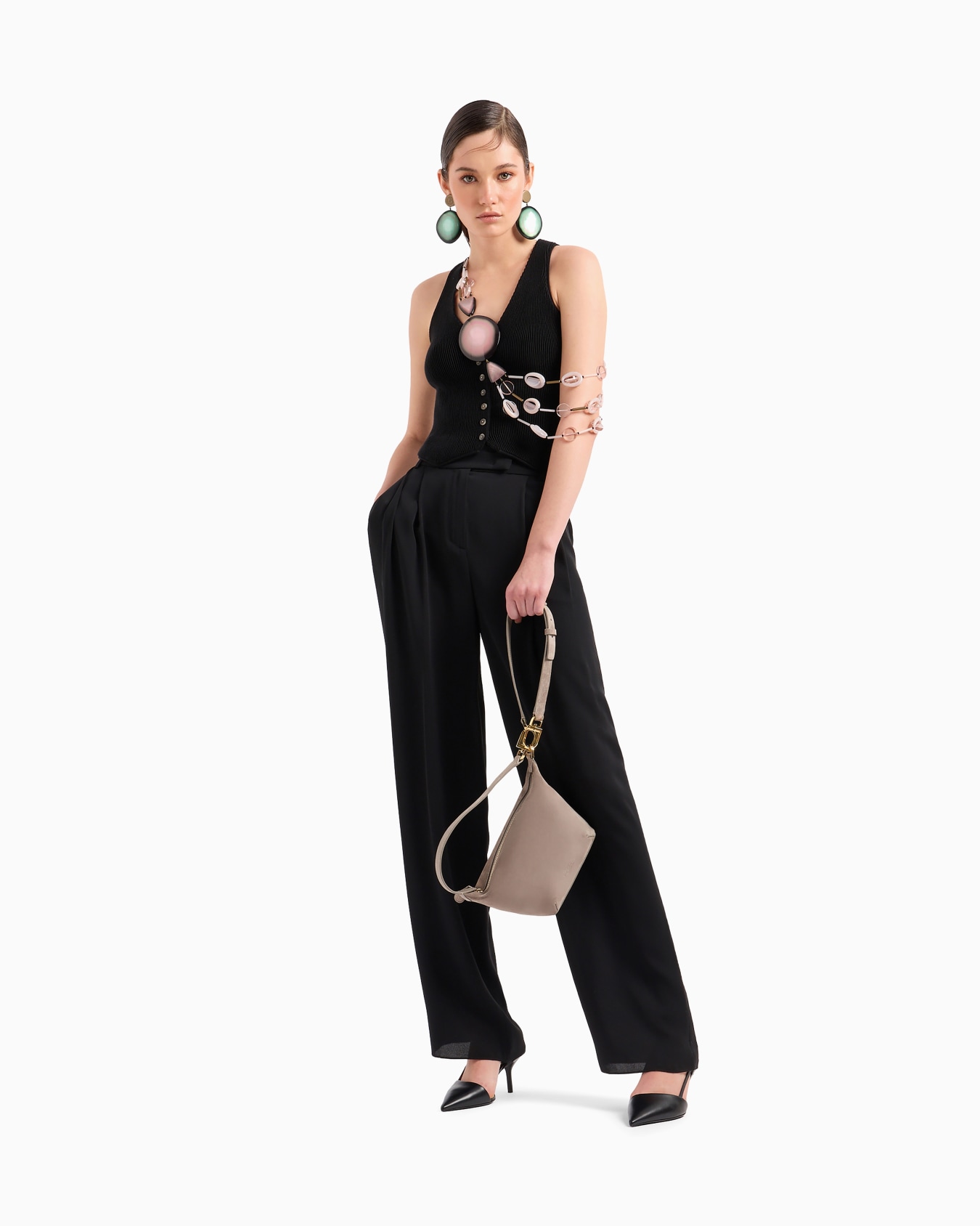 Small la Prima Soft hobo bag in suede Slide 5