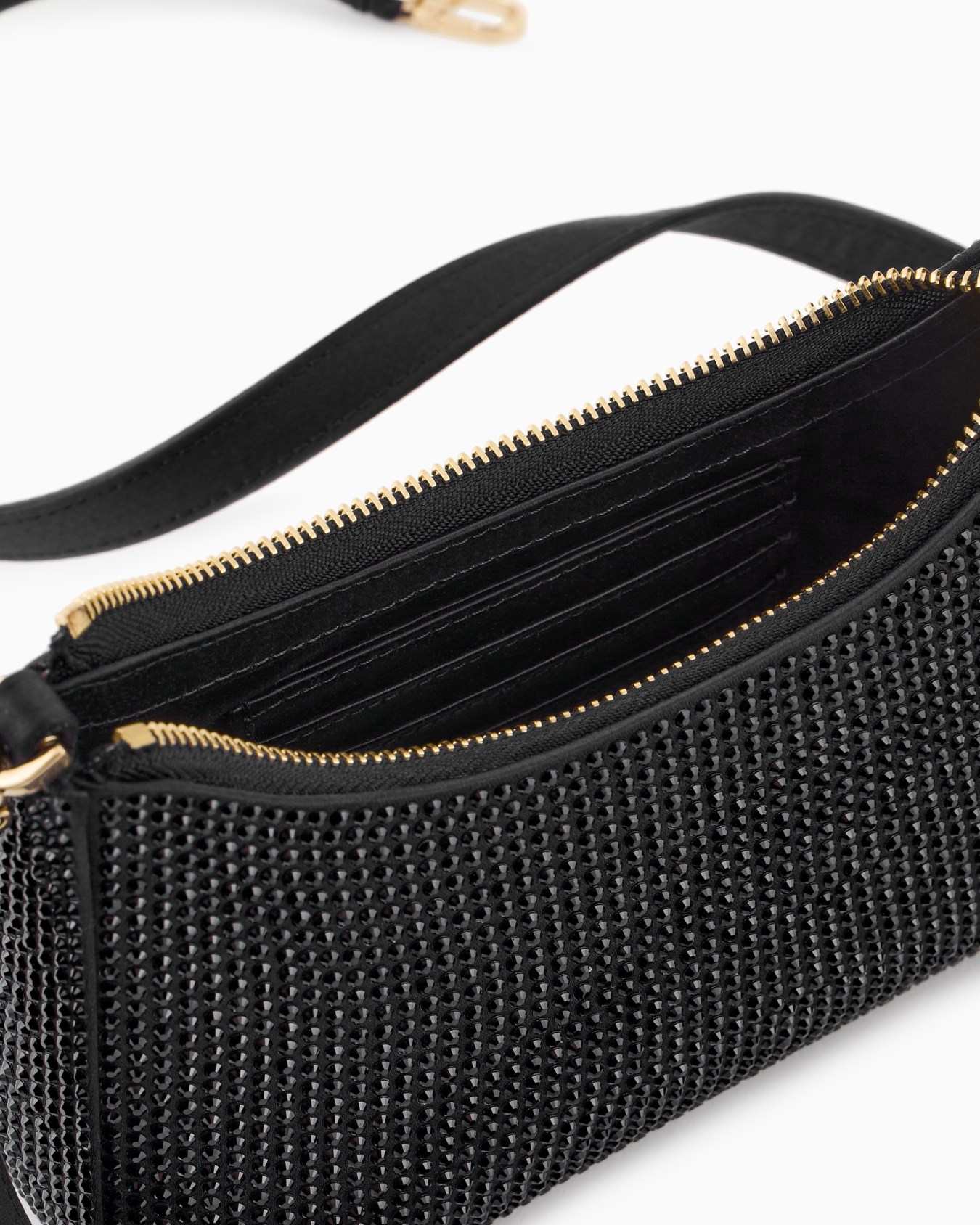 Satin and rhinestone la Prima mini handbag Slide 3