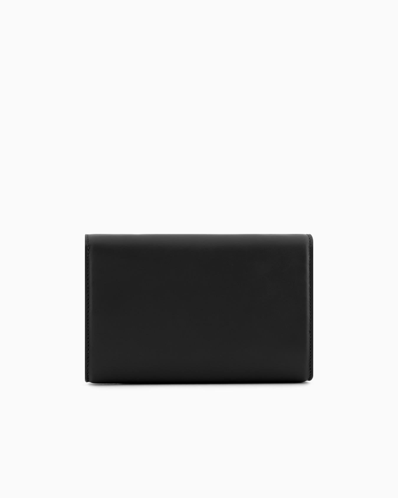 Leather clutch bag with shoulder strap Slide 2