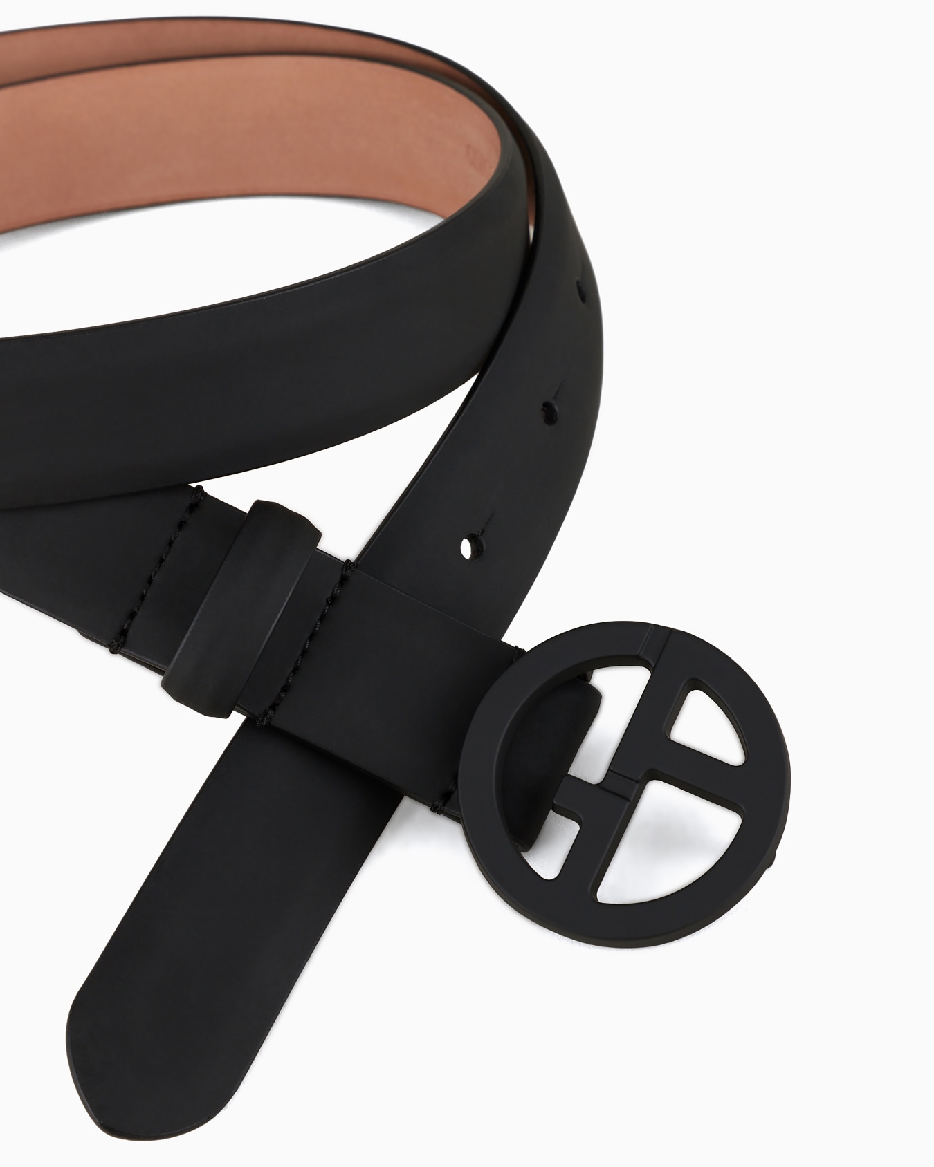 Ceinture en cuir effet caoutchouc Diapositive 1