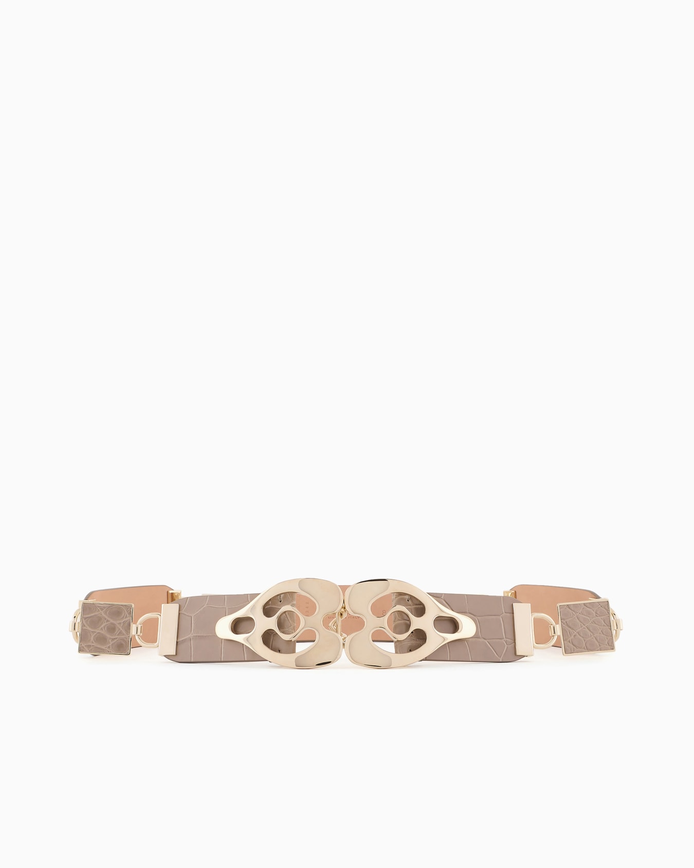 Alligator belt with metallic inserts Slide 2