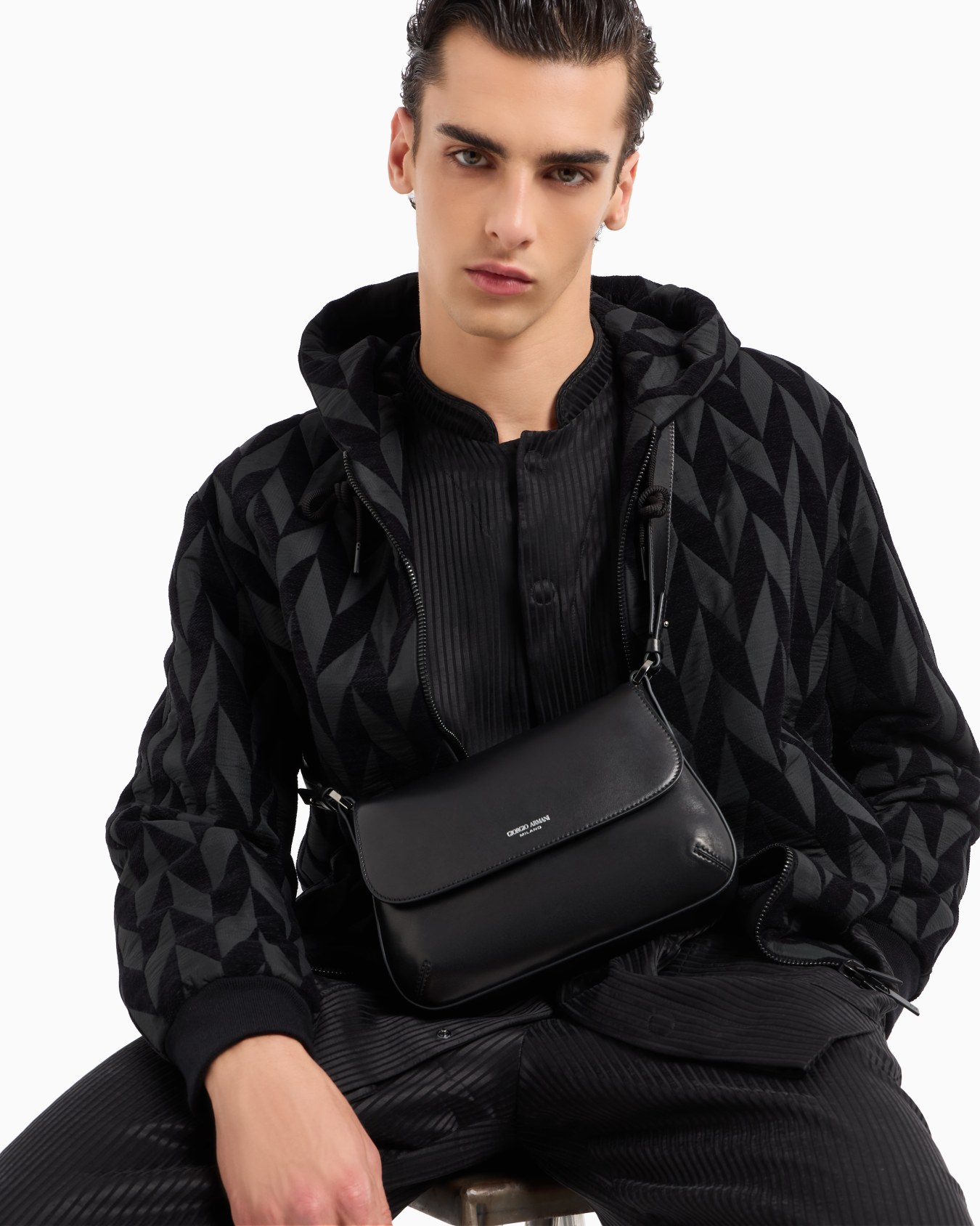 Kleine Handtasche la Prima Soft aus Nappaleder Folie 6