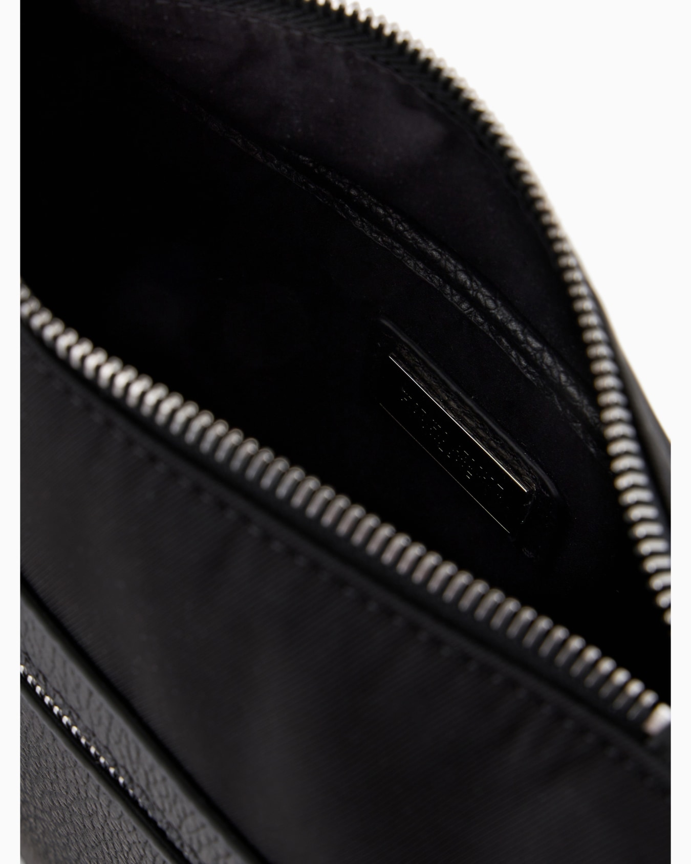 ASV nylon and pebbled leather crossbody bag Slide 3