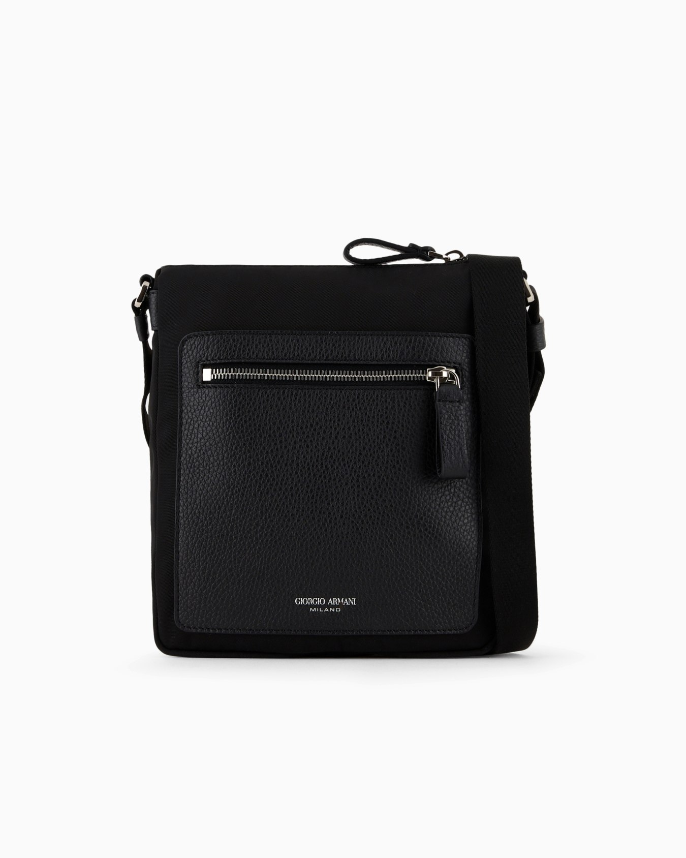 ASV nylon and pebbled leather crossbody bag Slide 0