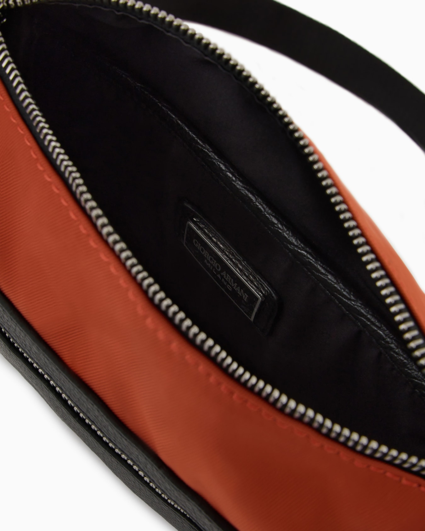ASV nylon and pebbled leather crossbody bag Slide 3
