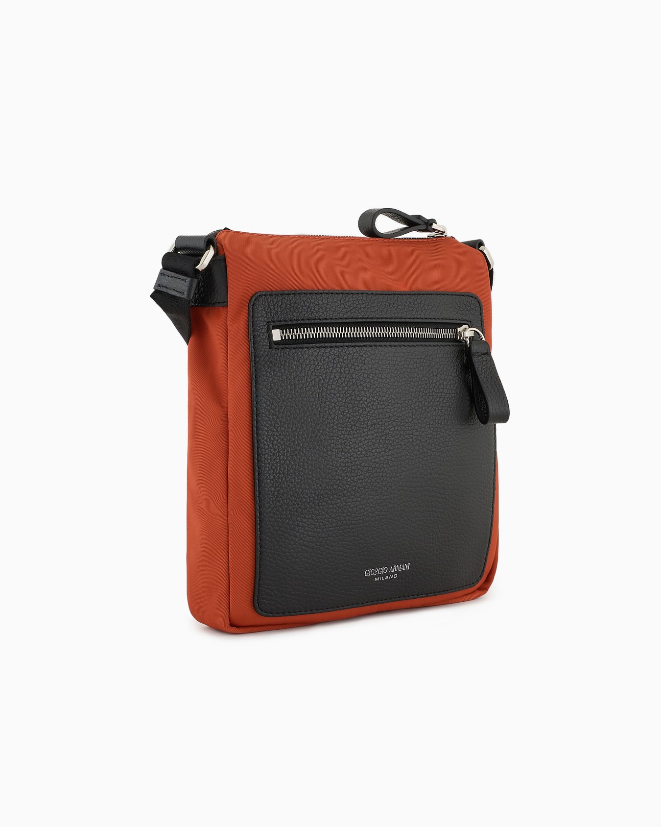 ASV nylon and pebbled leather crossbody bag Slide 1
