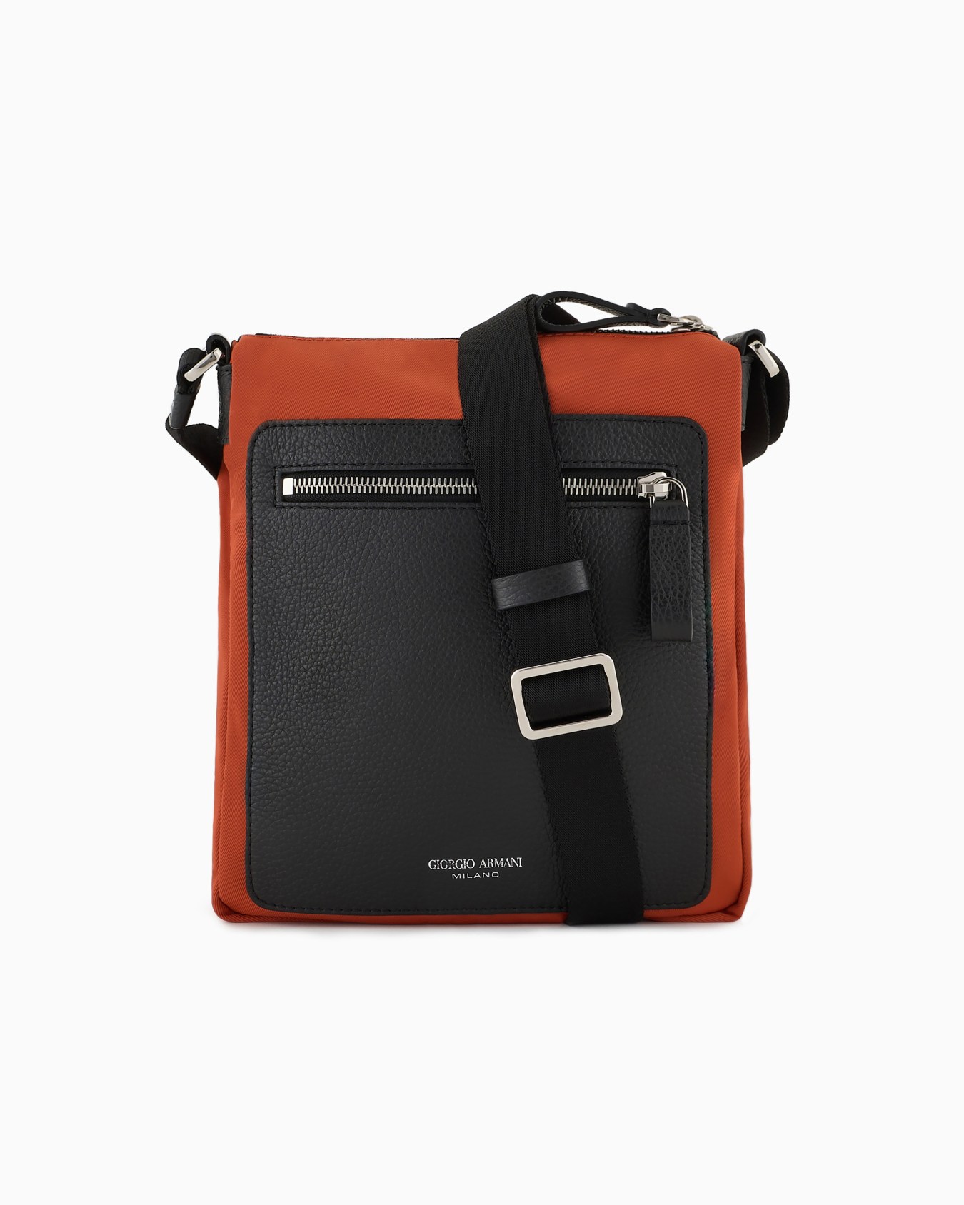 ASV nylon and pebbled leather crossbody bag Slide 0