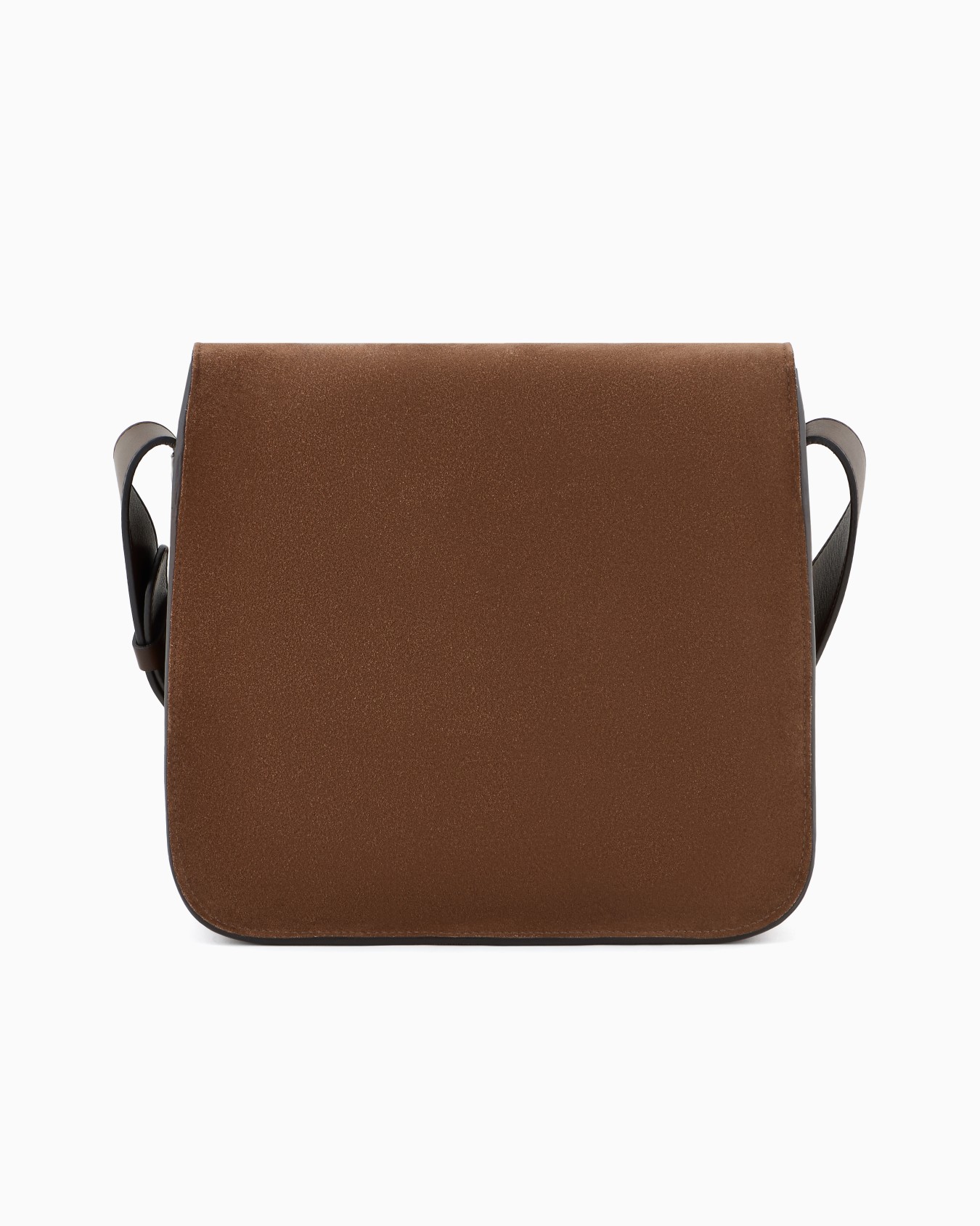 Suede and leather messenger bag Slide 2