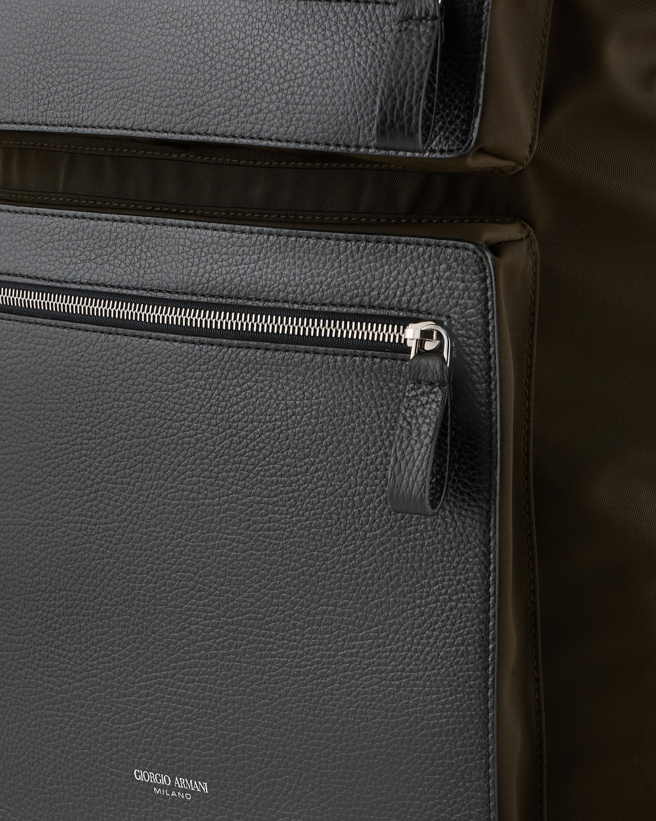 Sac cabas convertible en nylon et cuir grainé ASV Diapositive 4