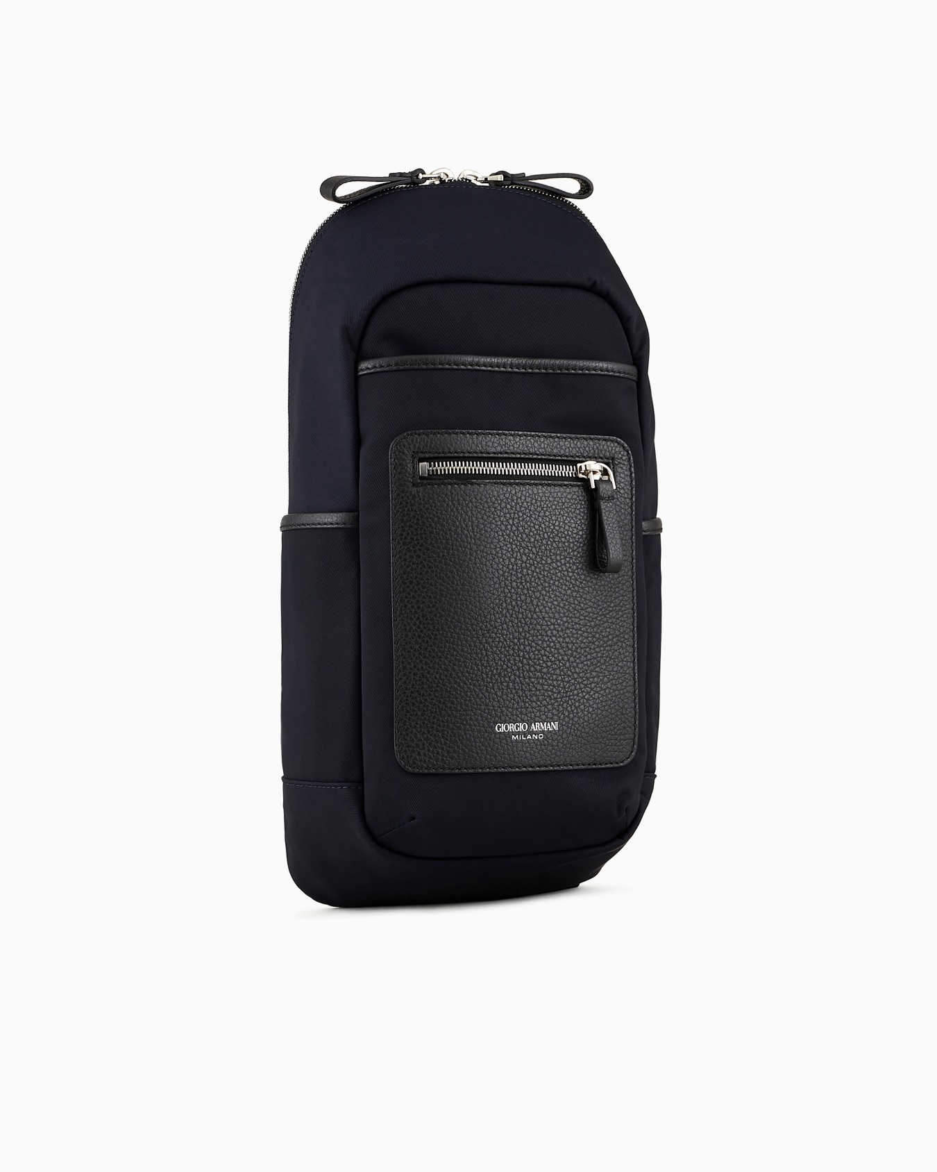 One-Shoulder-Rucksack aus zweifarbigem Nylon-Funktionsgewebe Folie 1