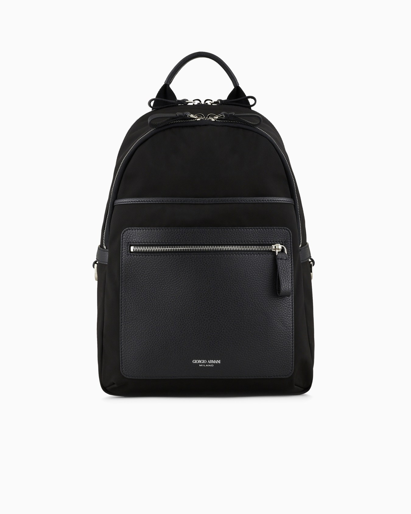 Rucksack aus recyceltem Nylon und genarbtem Leder ASV Folie 0