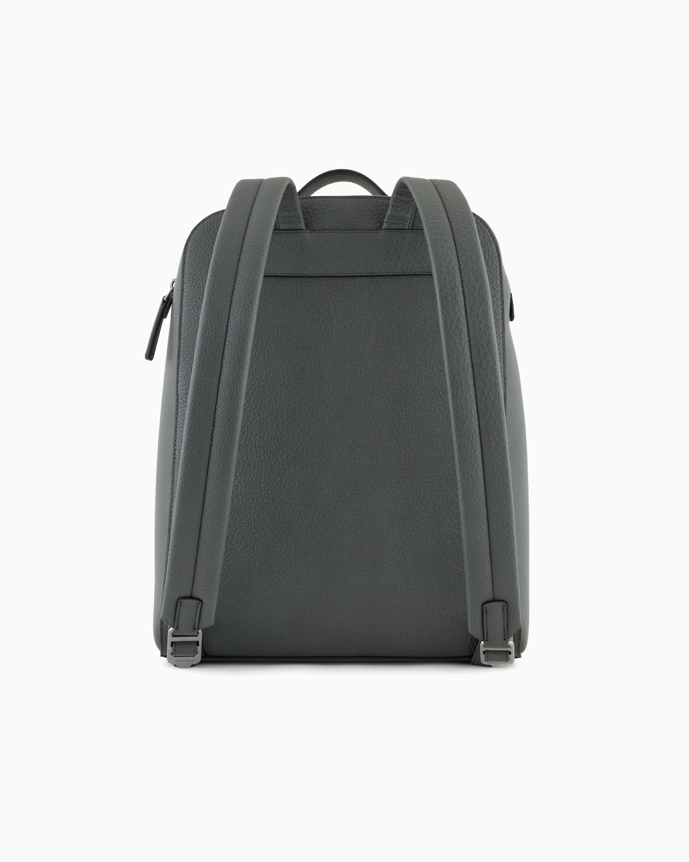 Round leather backpack Slide 2