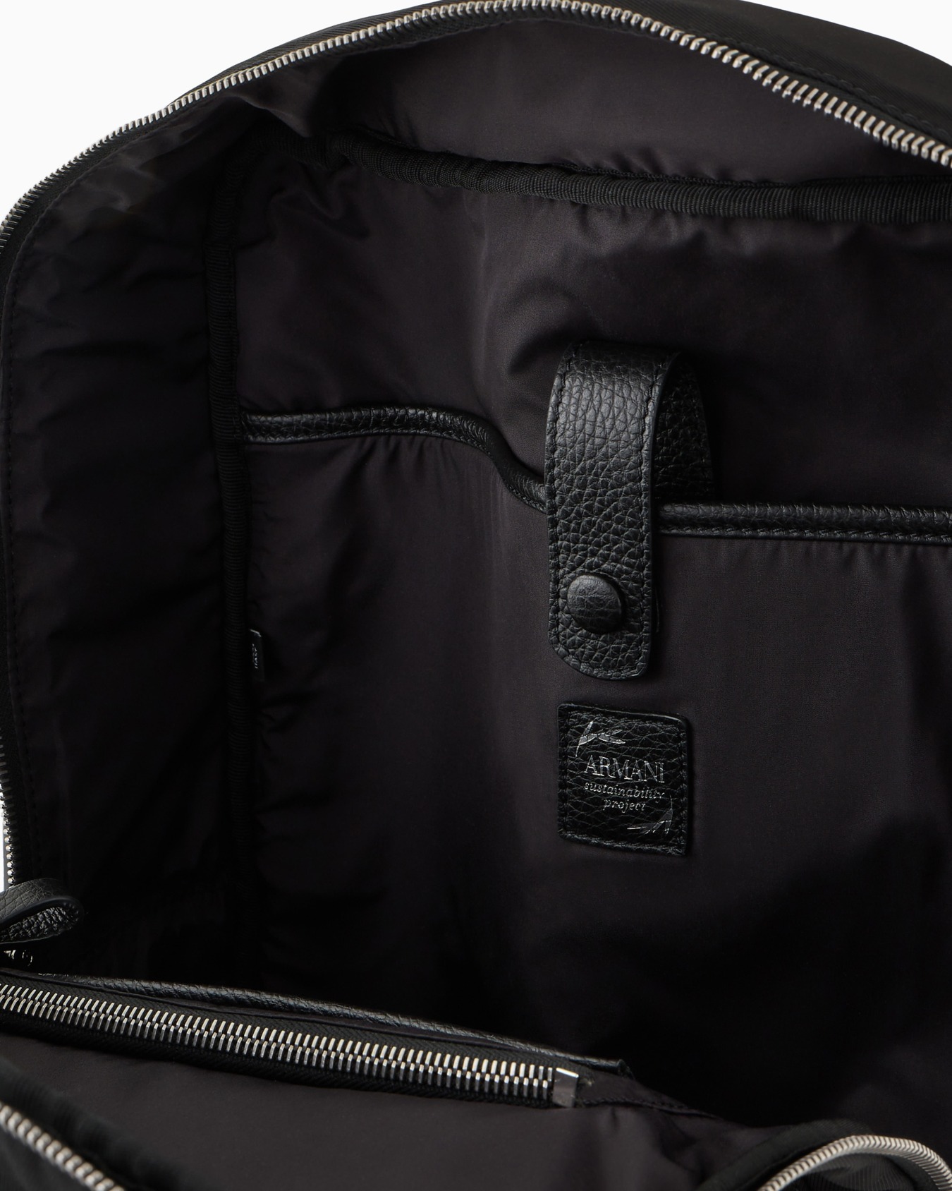 Sac à dos en nylon et cuir grainé ASV Diapositive 3