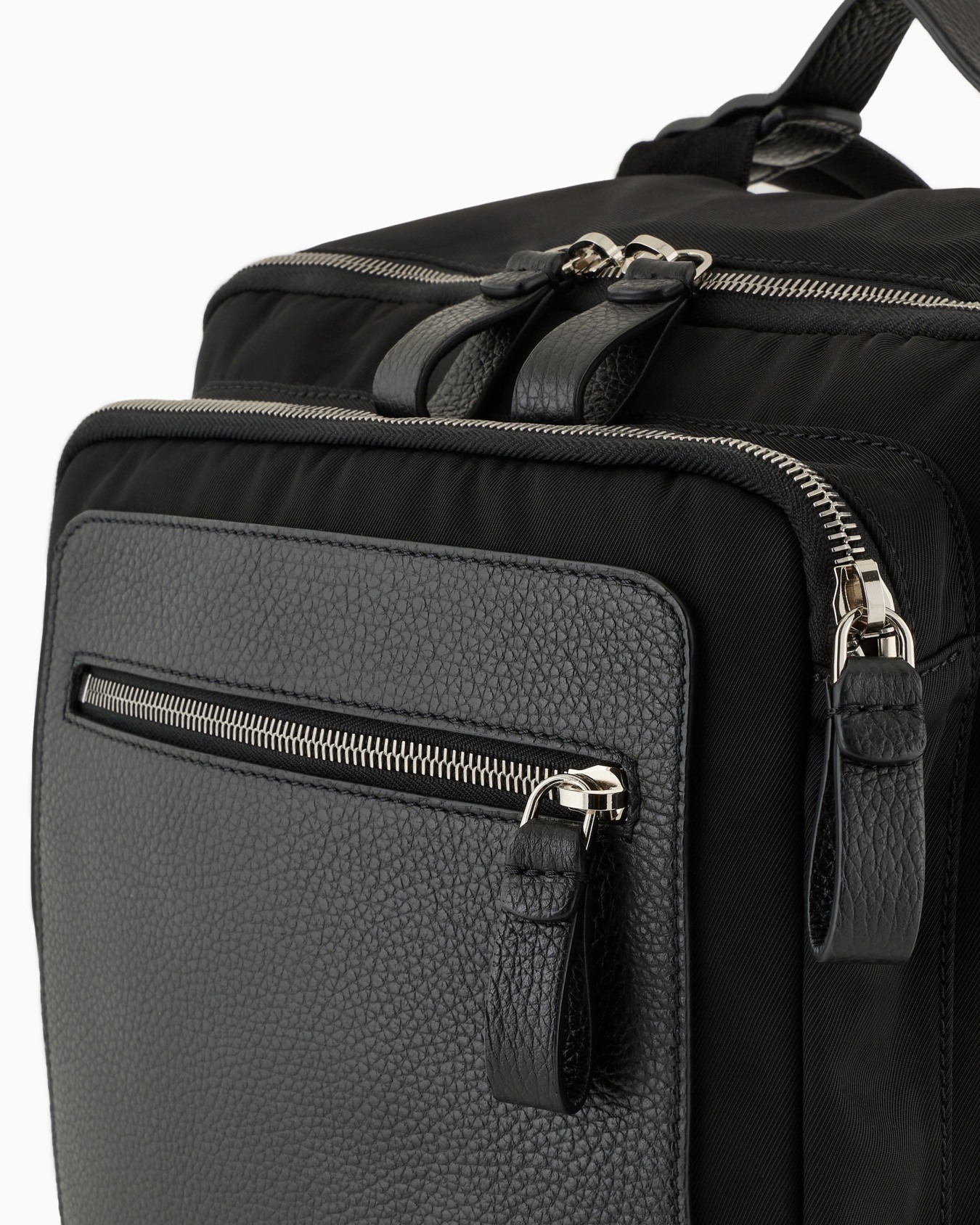 Sac à dos en nylon et cuir grainé ASV Diapositive 4