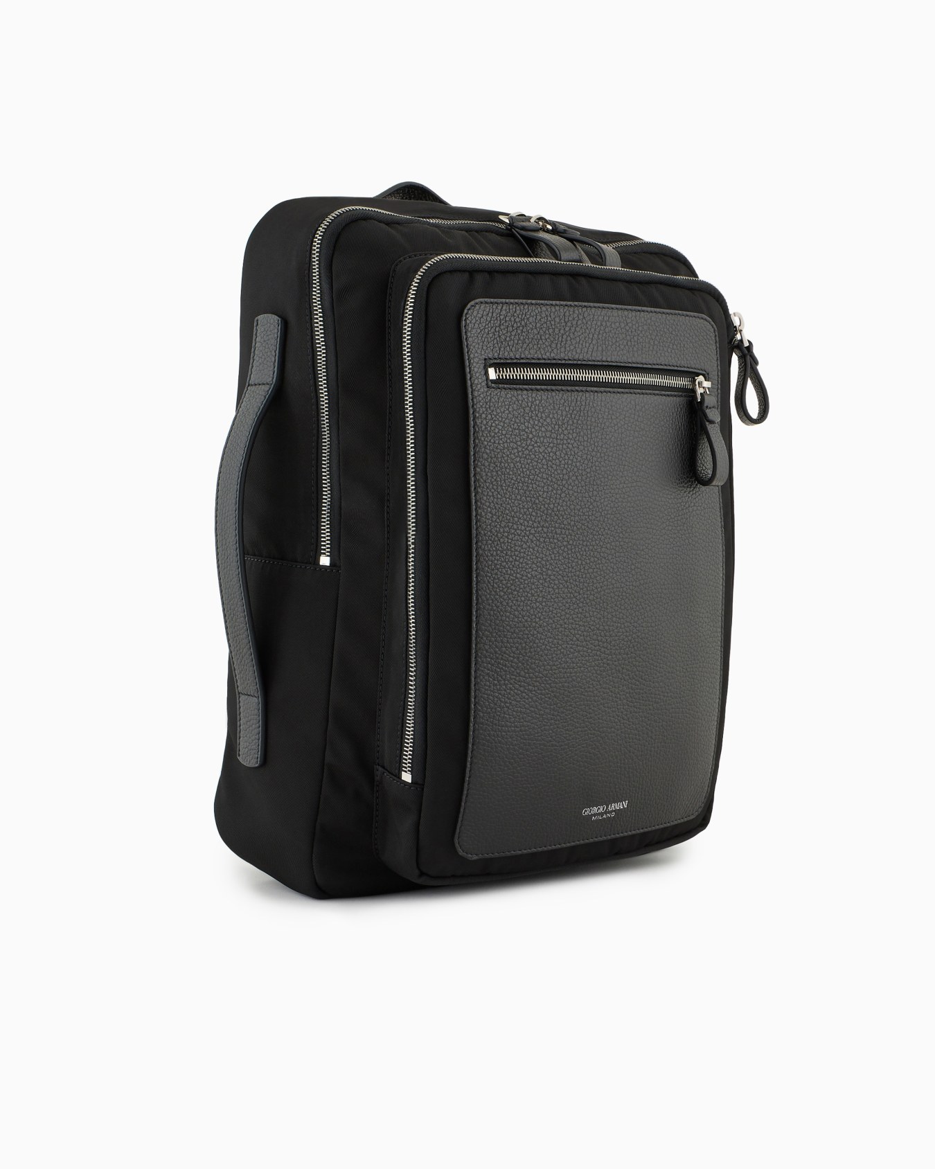 Sac à dos en nylon et cuir grainé ASV Diapositive 1