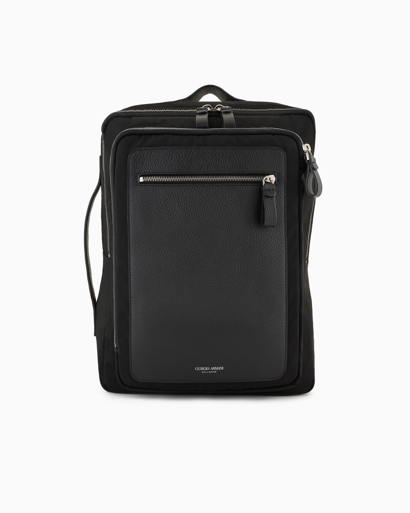 Sac à dos en nylon et cuir grainé ASV Diapositive 0